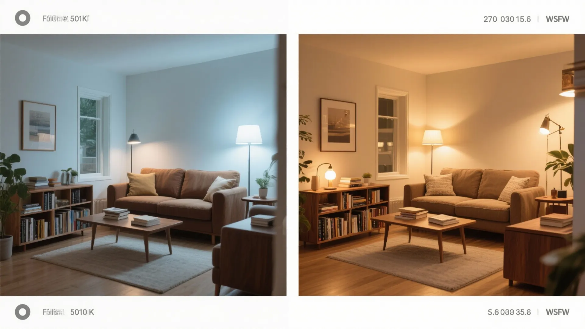 Warm-to-Neutral Color Temperature Balancing