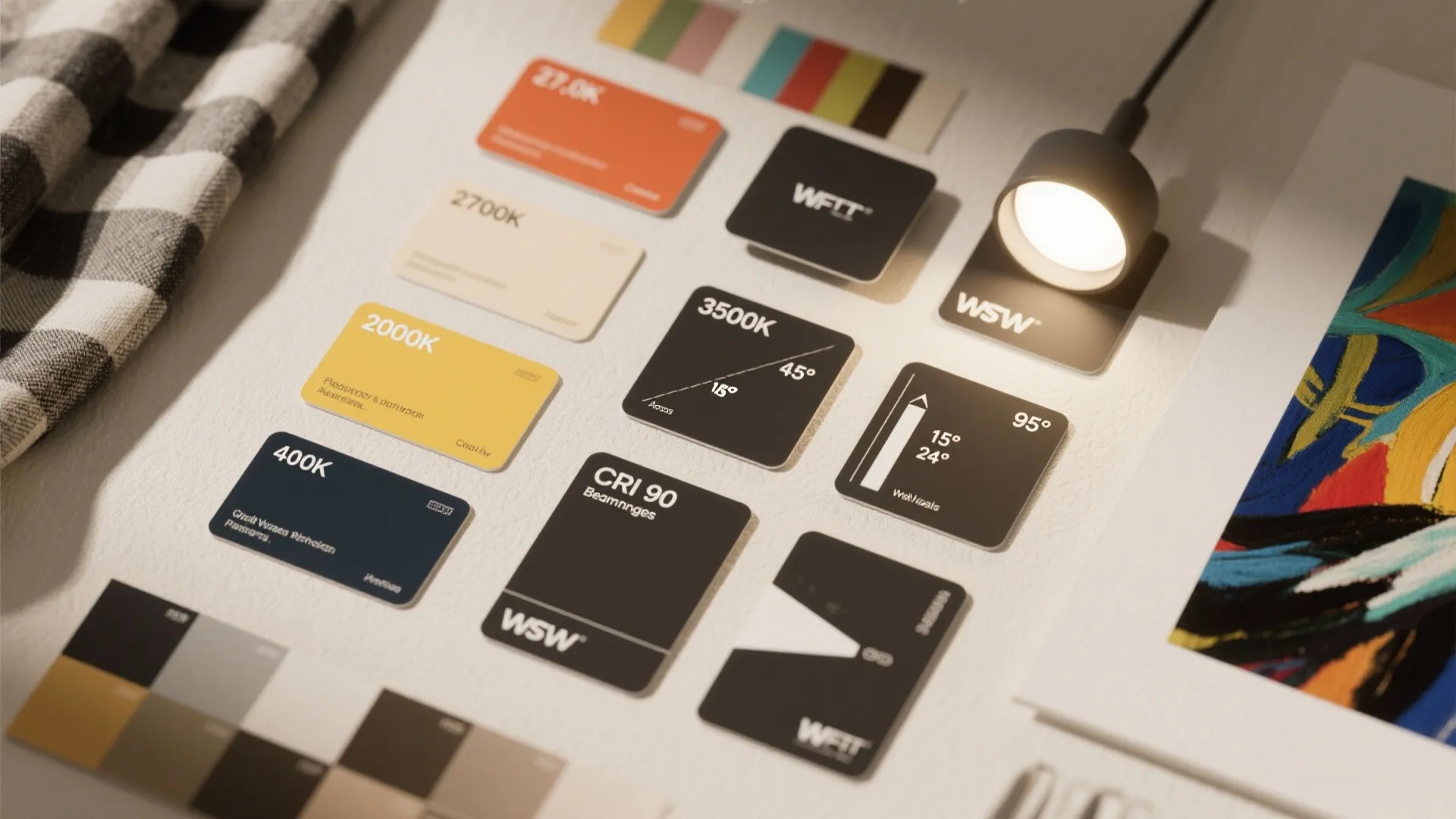 5) Right Color Temperature, CRI, and Beam Control