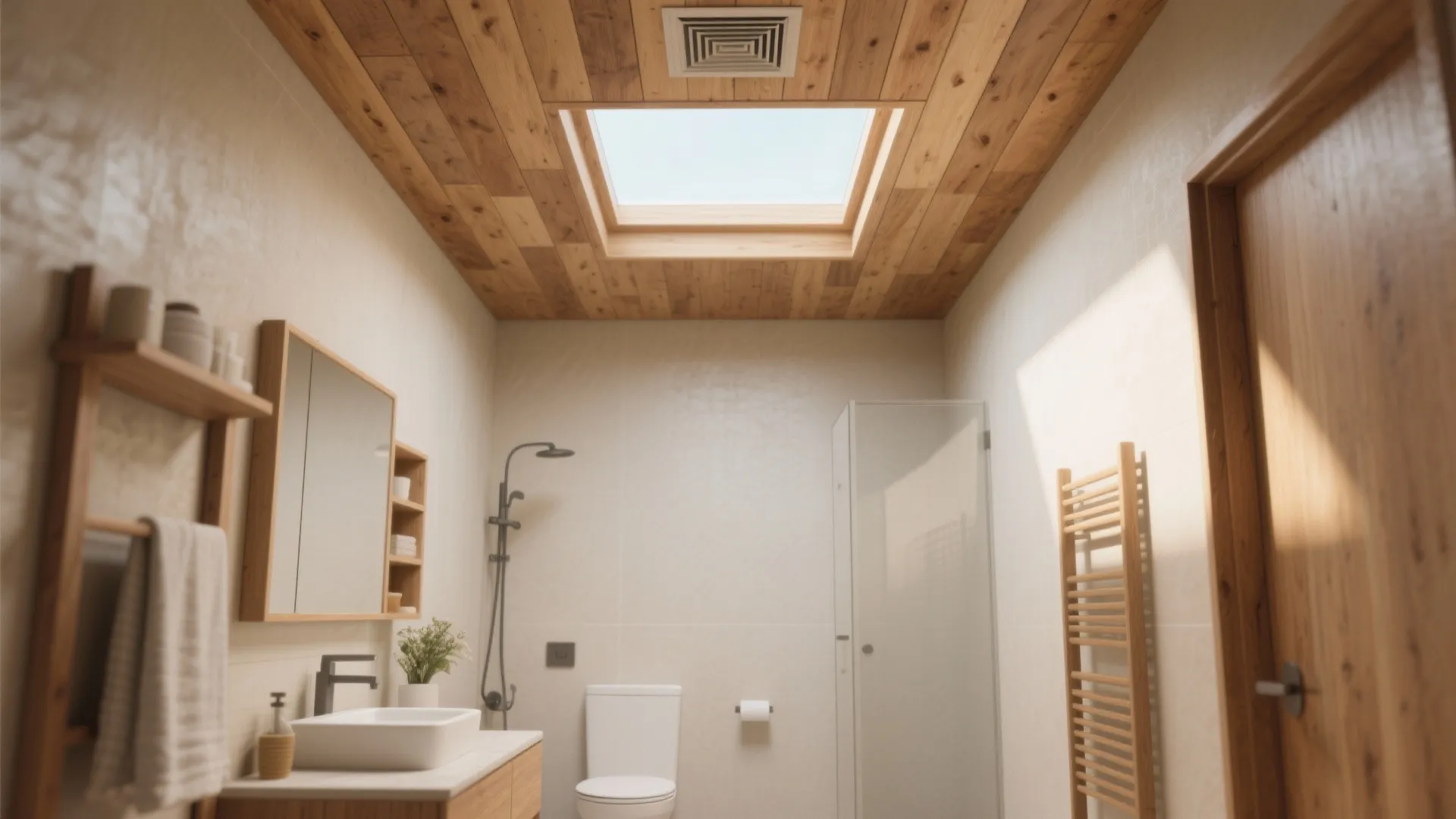 8. Cedar ceiling panels