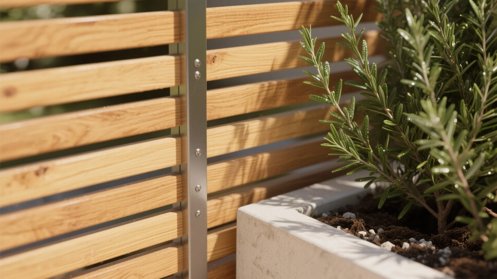 Vertical Green Wall + Slim Furniture