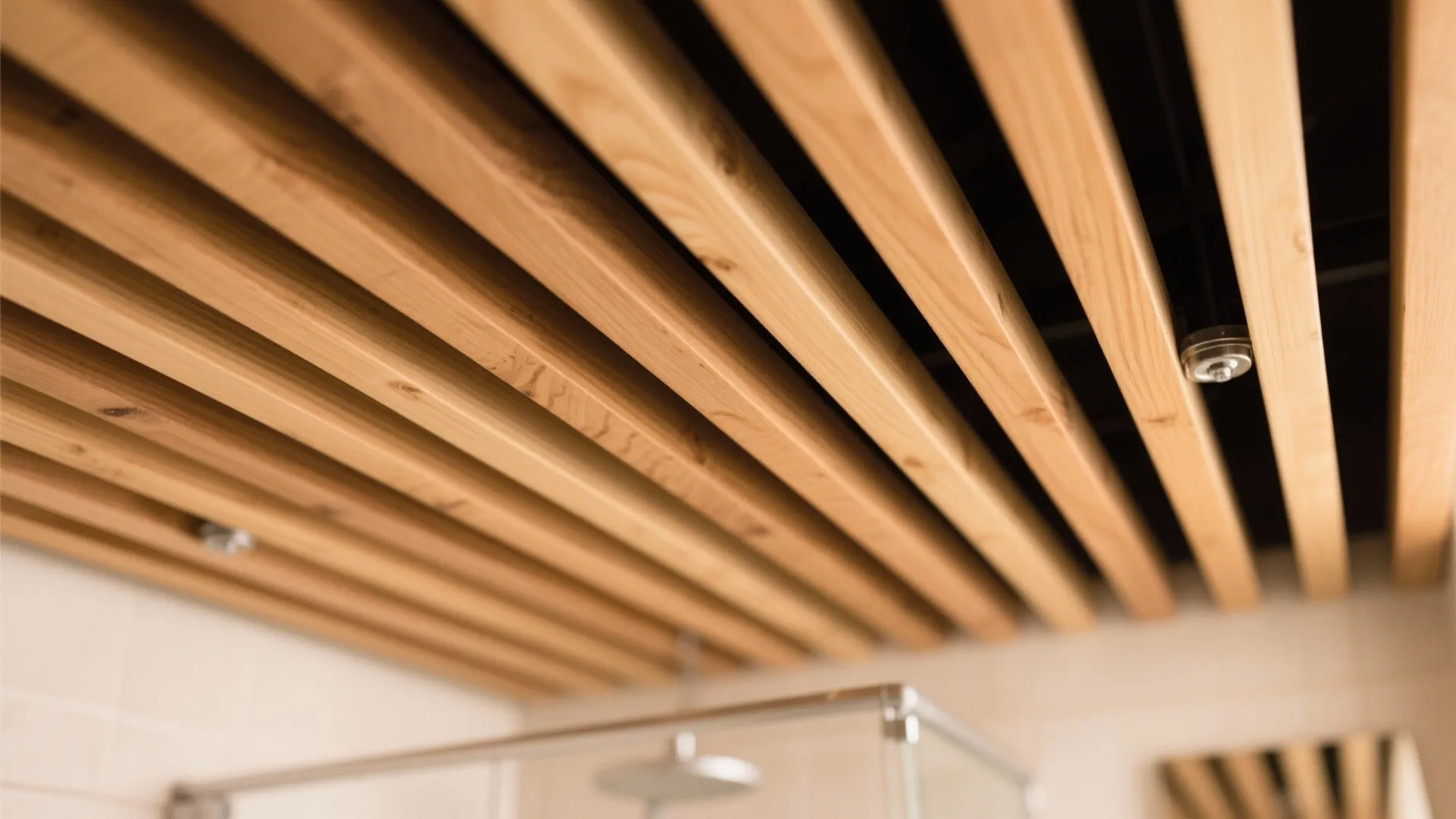 Moisture-Sealed Wood Slats for Warmth and Acoustics