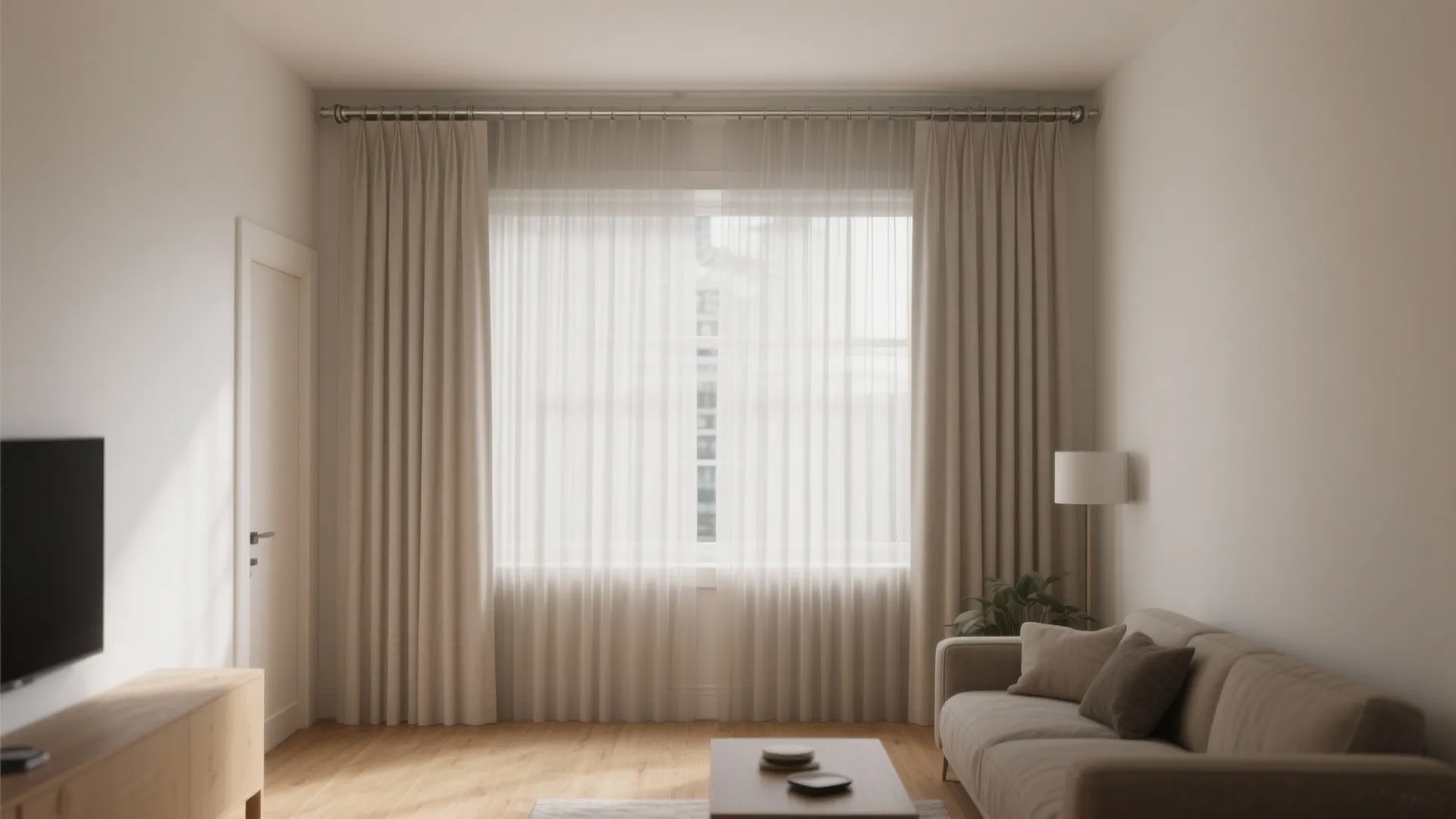 Ceiling-Mounted, Floor-to-Ceiling Panels