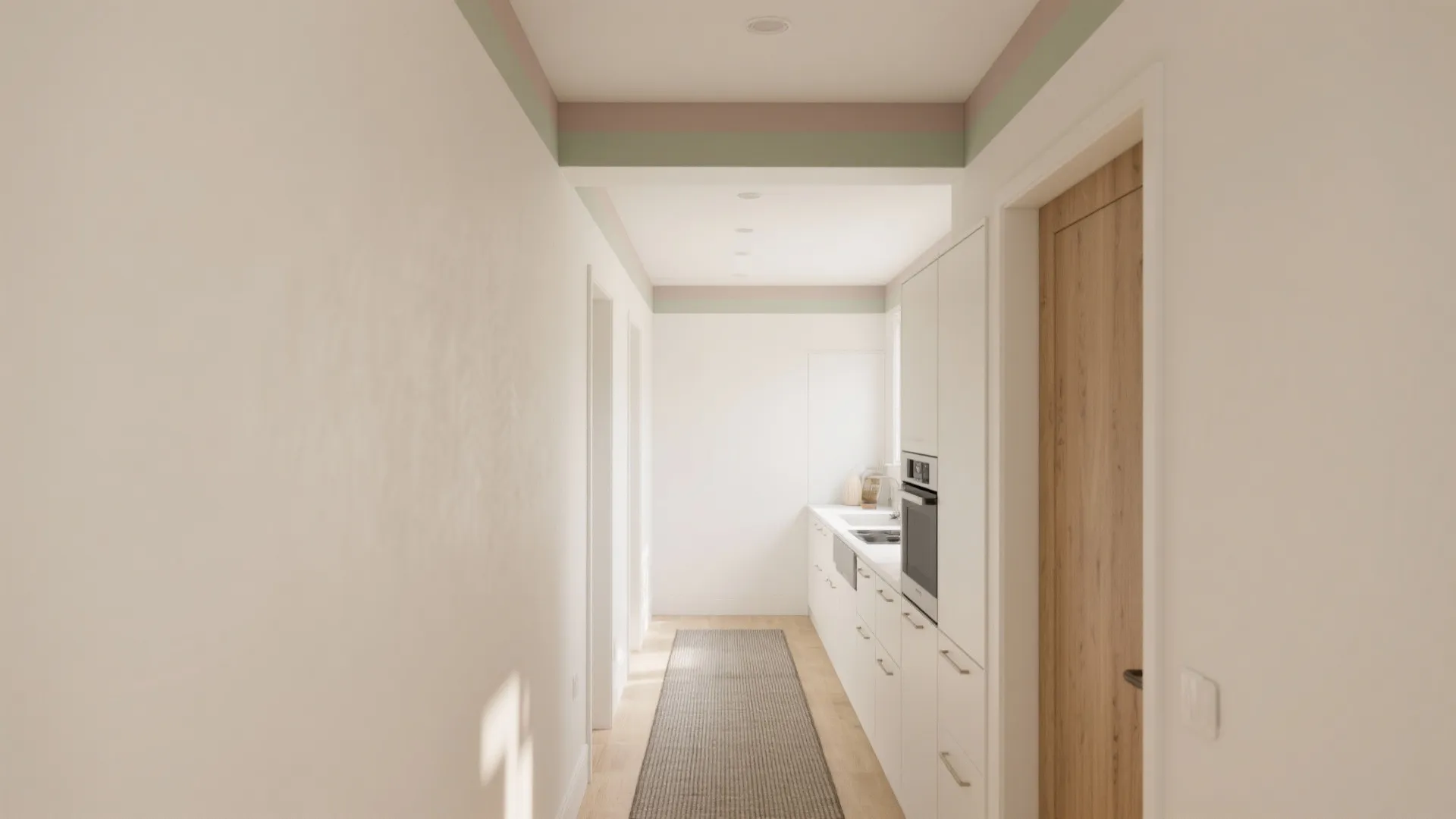 Color-Blocked Ceiling to Lift the Eye