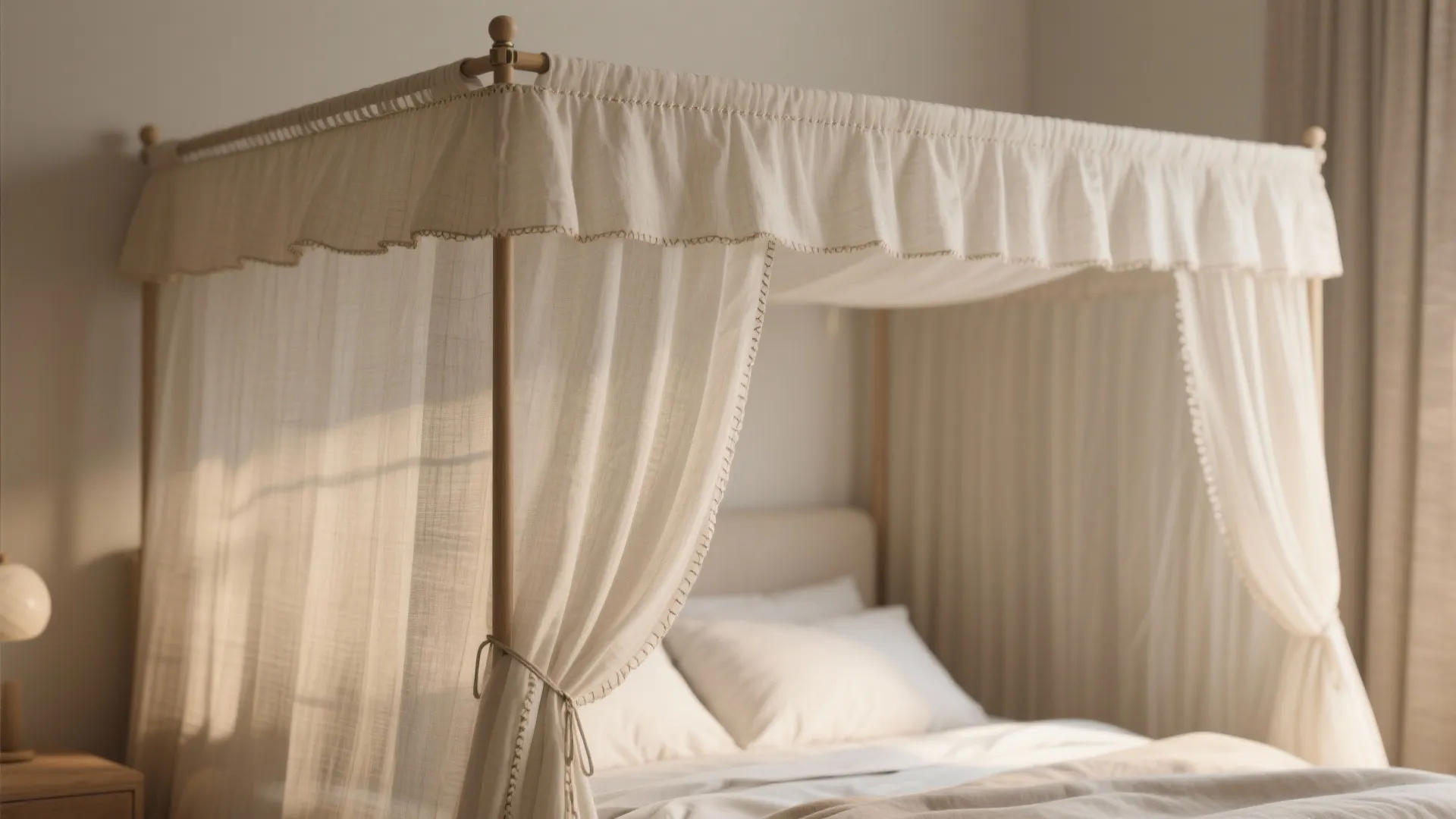 2. Ceiling drama with subtle canopies