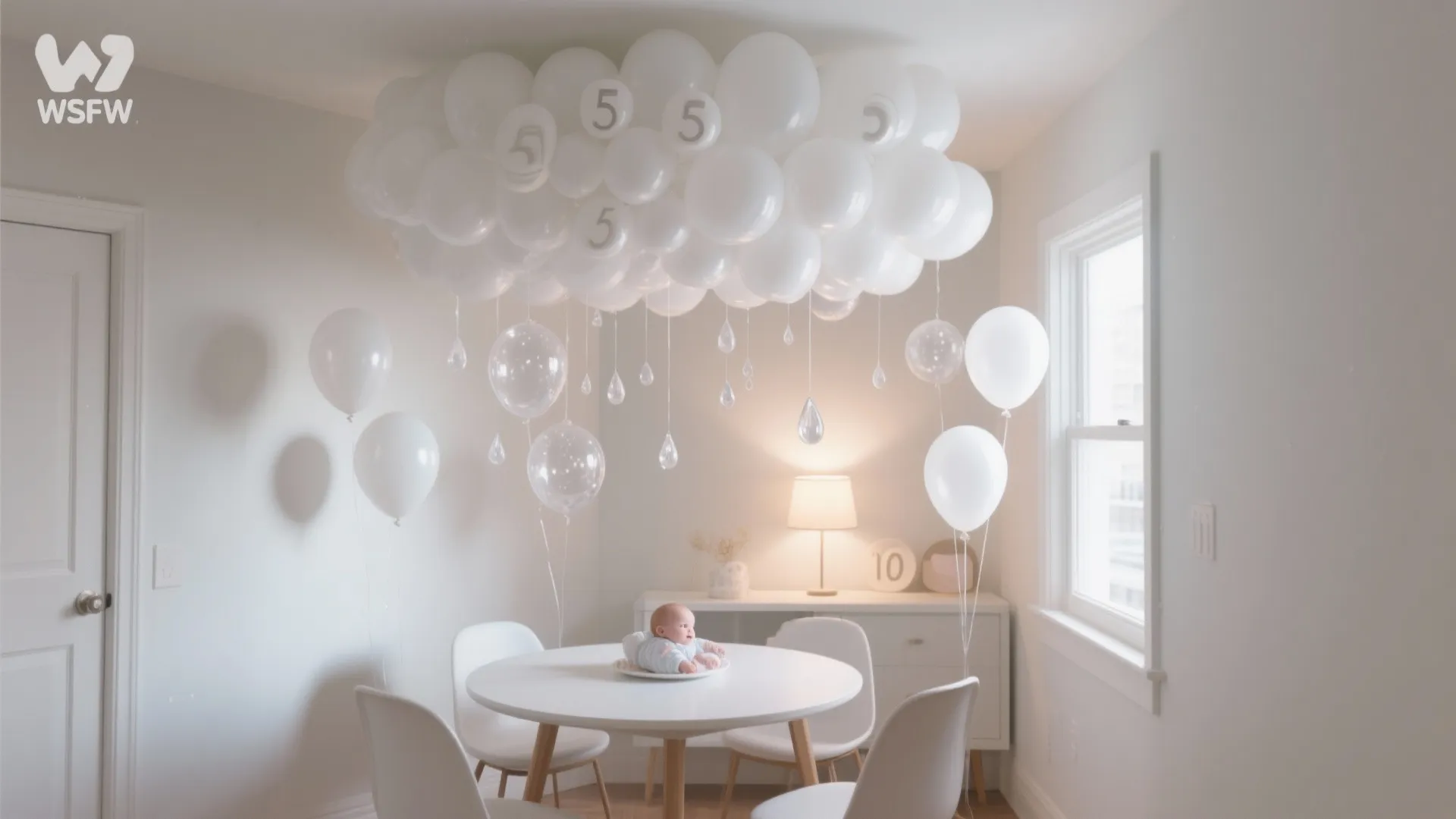 Ceiling Cloud Clusters with Clear Droplets