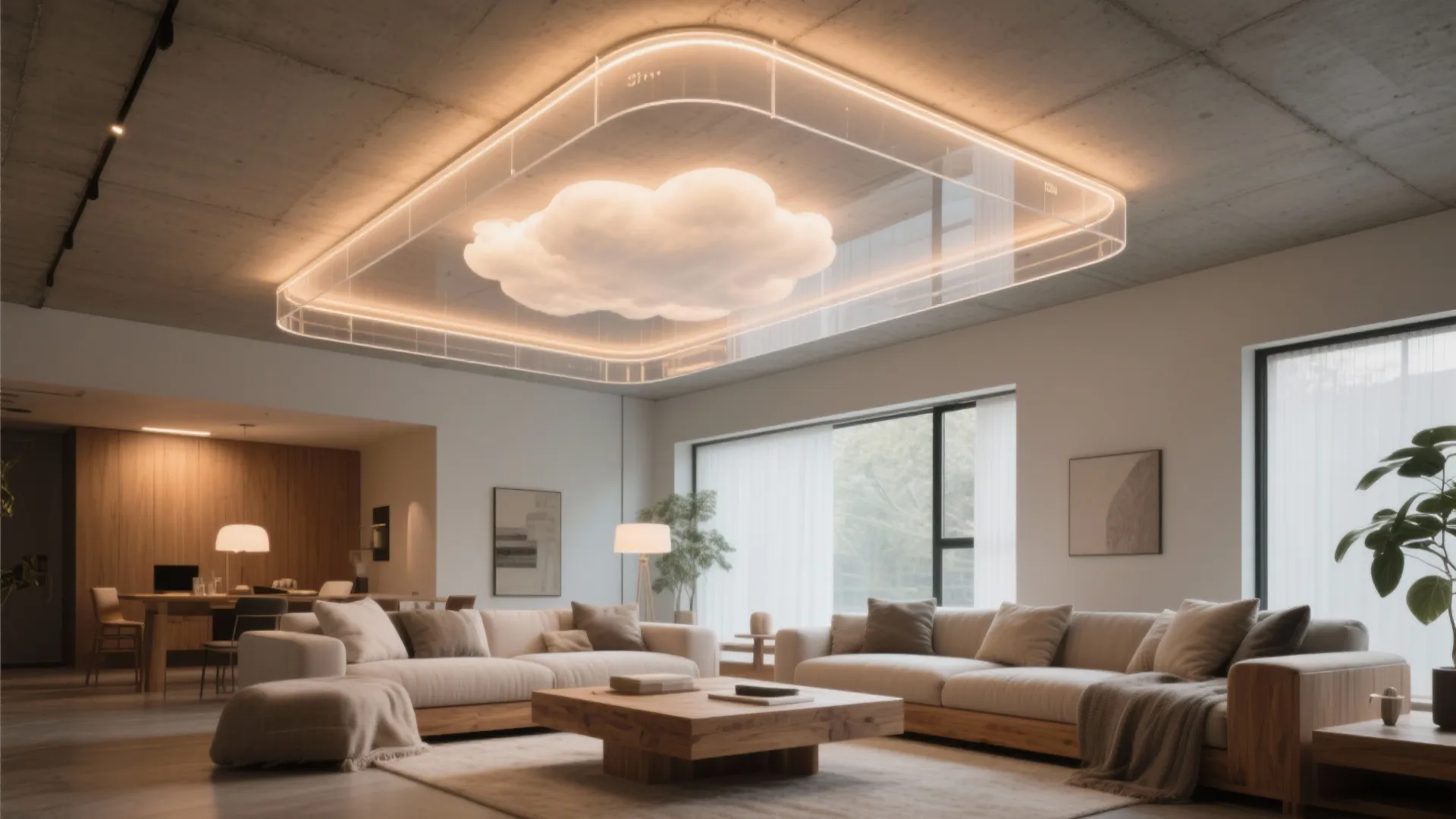 Luminous Acrylic Ceiling Clouds