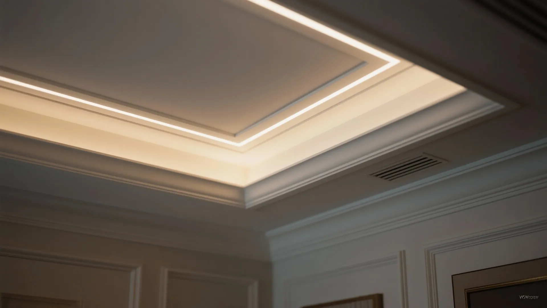 4) Layered Lighting and Ceiling Drama