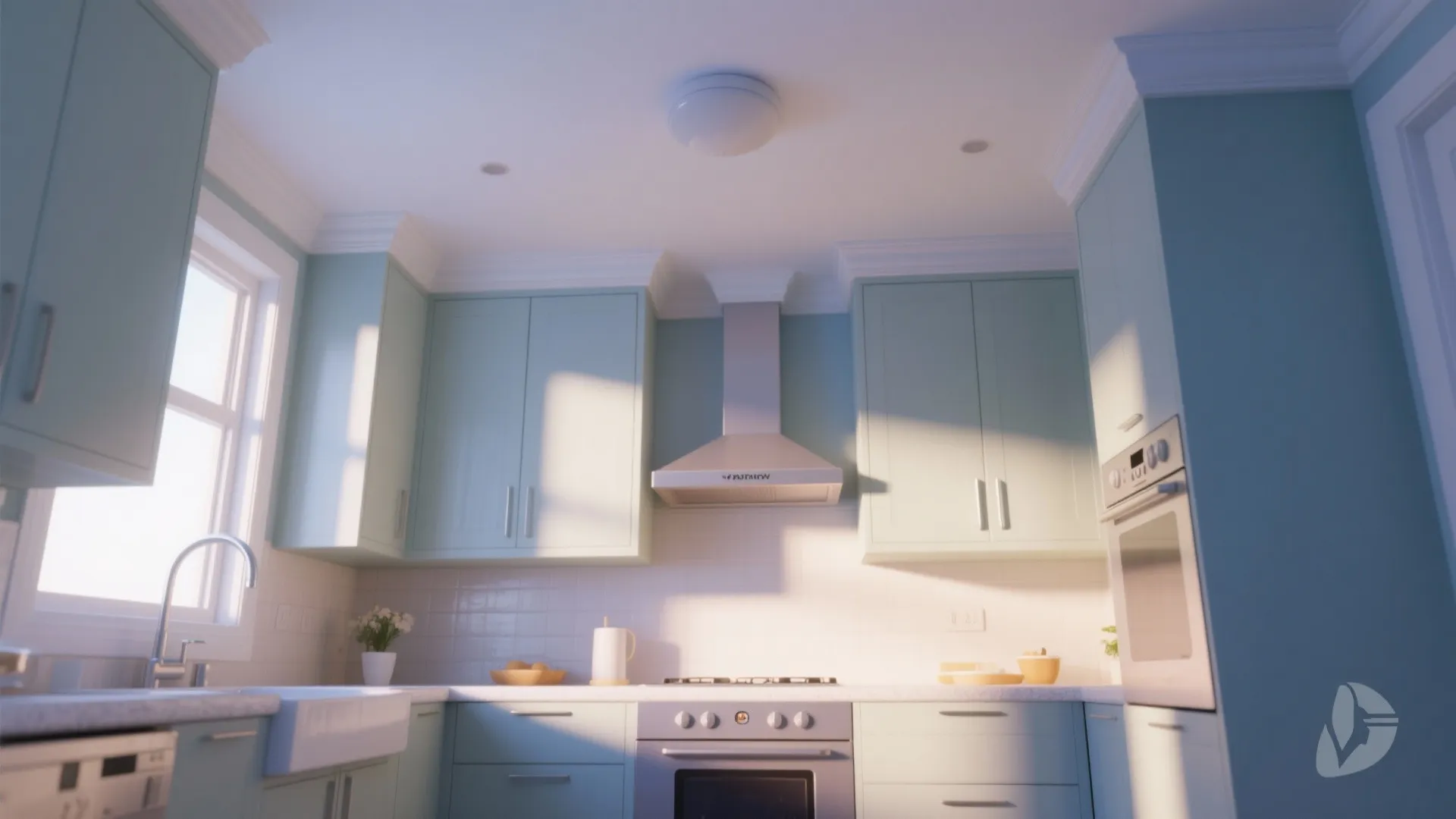 10. Ceiling Color Strategy