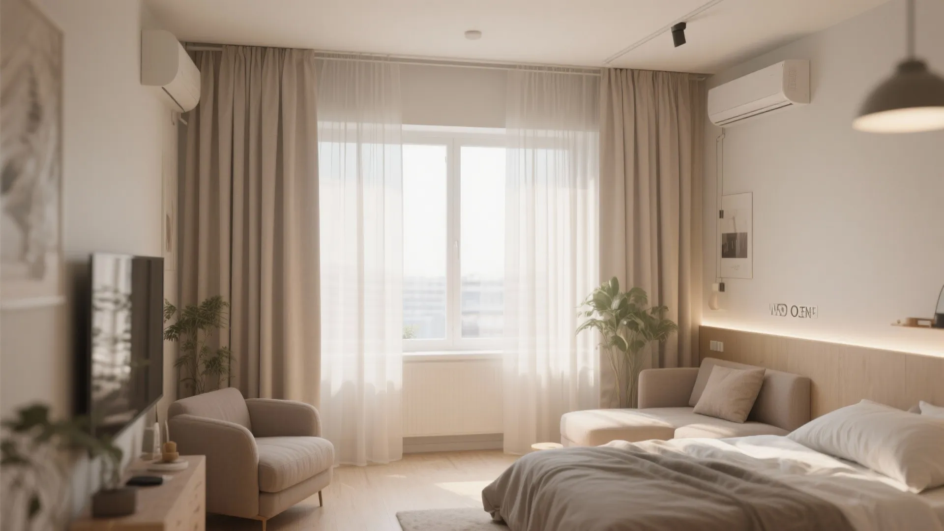10. Ceiling-Mounted Curtains