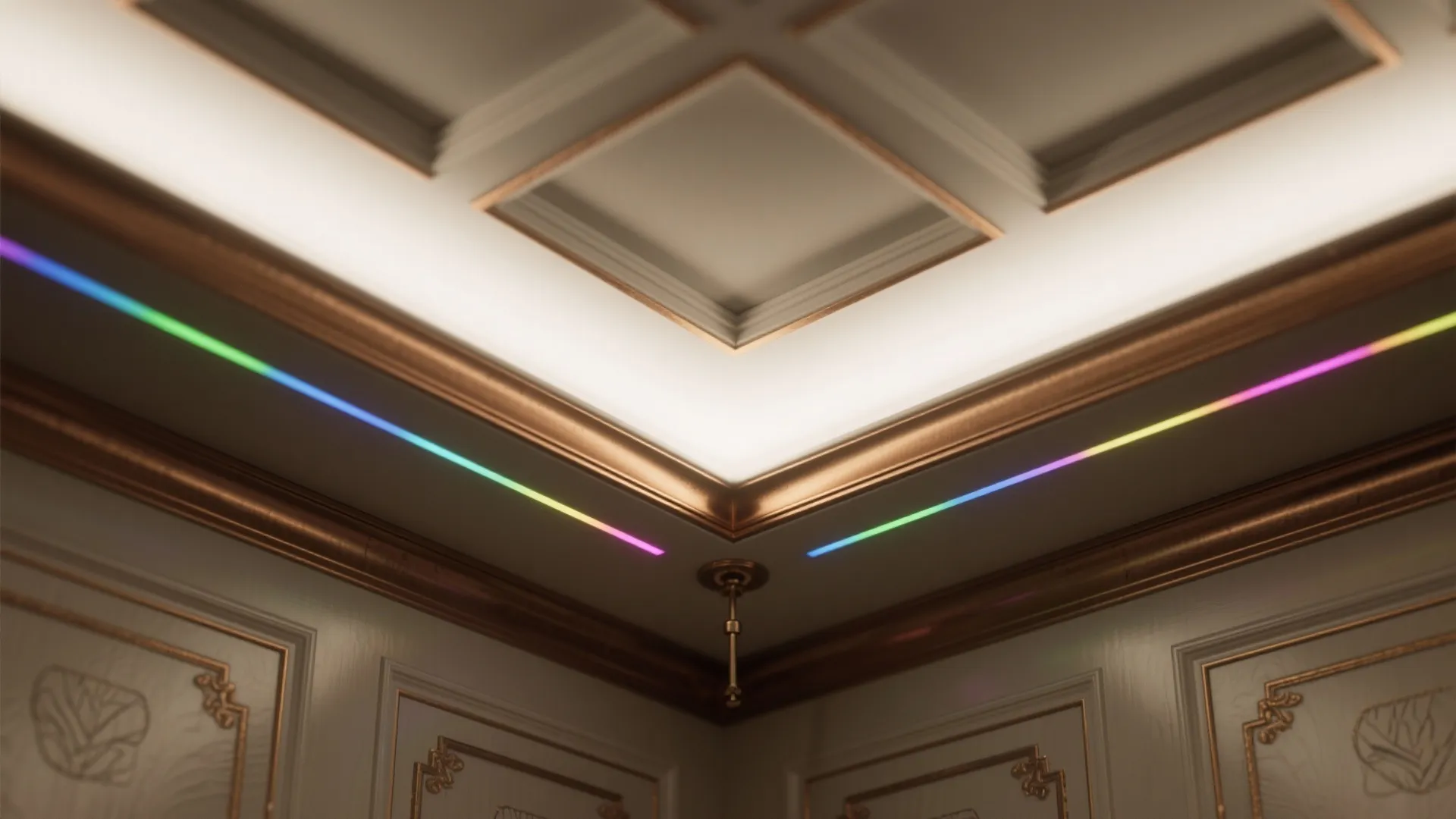 Signature Ceiling and Centerpiece Moments for Brandable Luxury