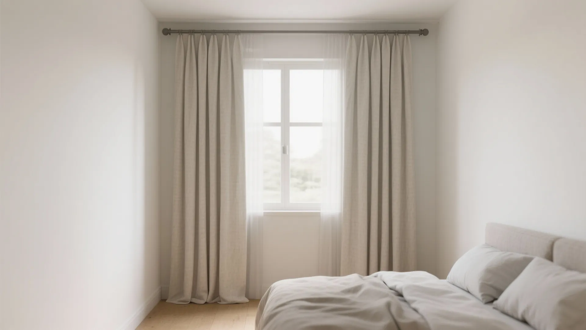 Ceiling-Height Drapery Illusion