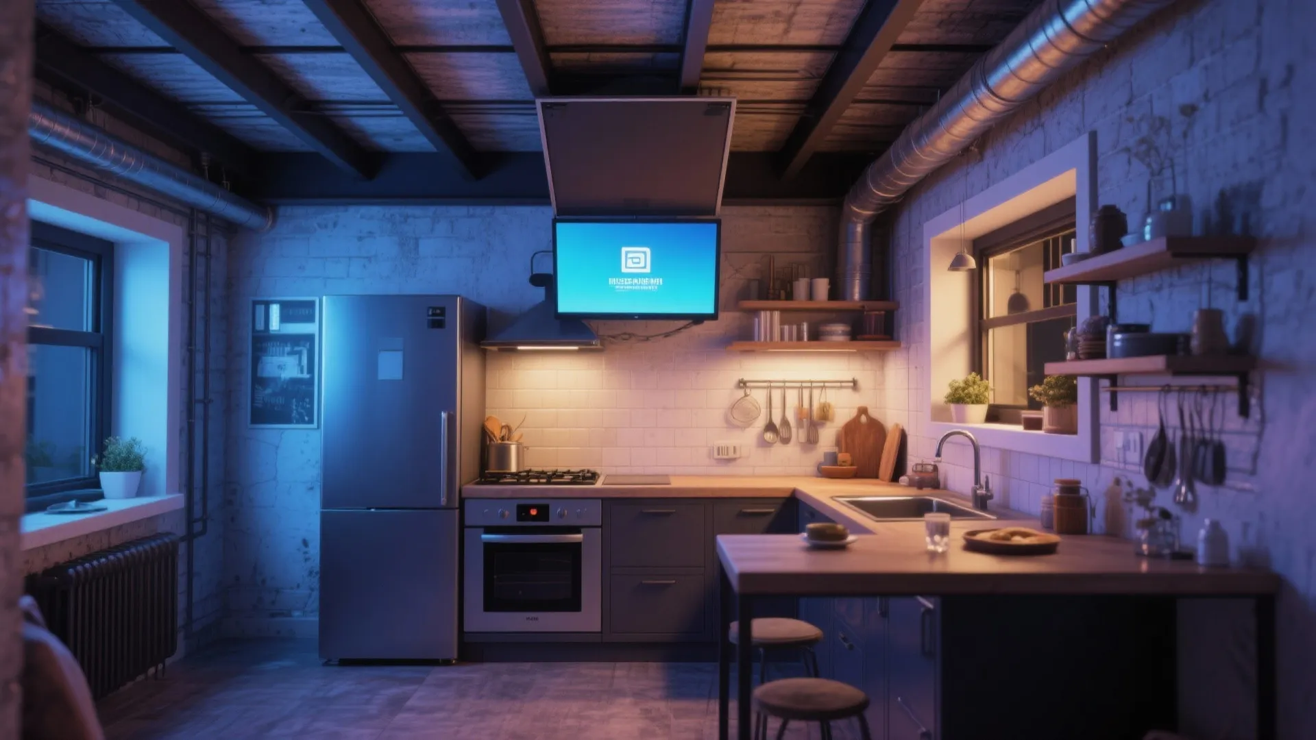 6. Ceiling Mounted Drop‑Down