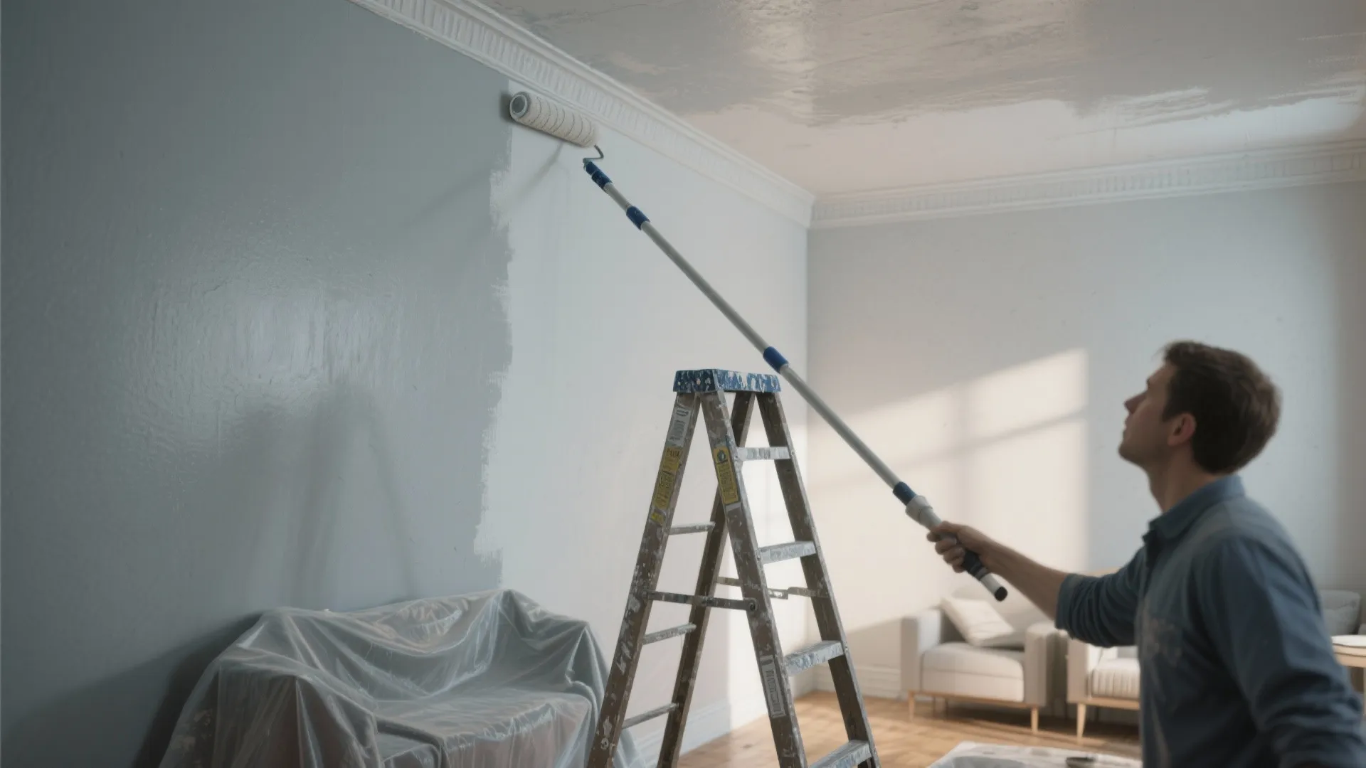 Tip 1: Paint the Ceiling First — the pros