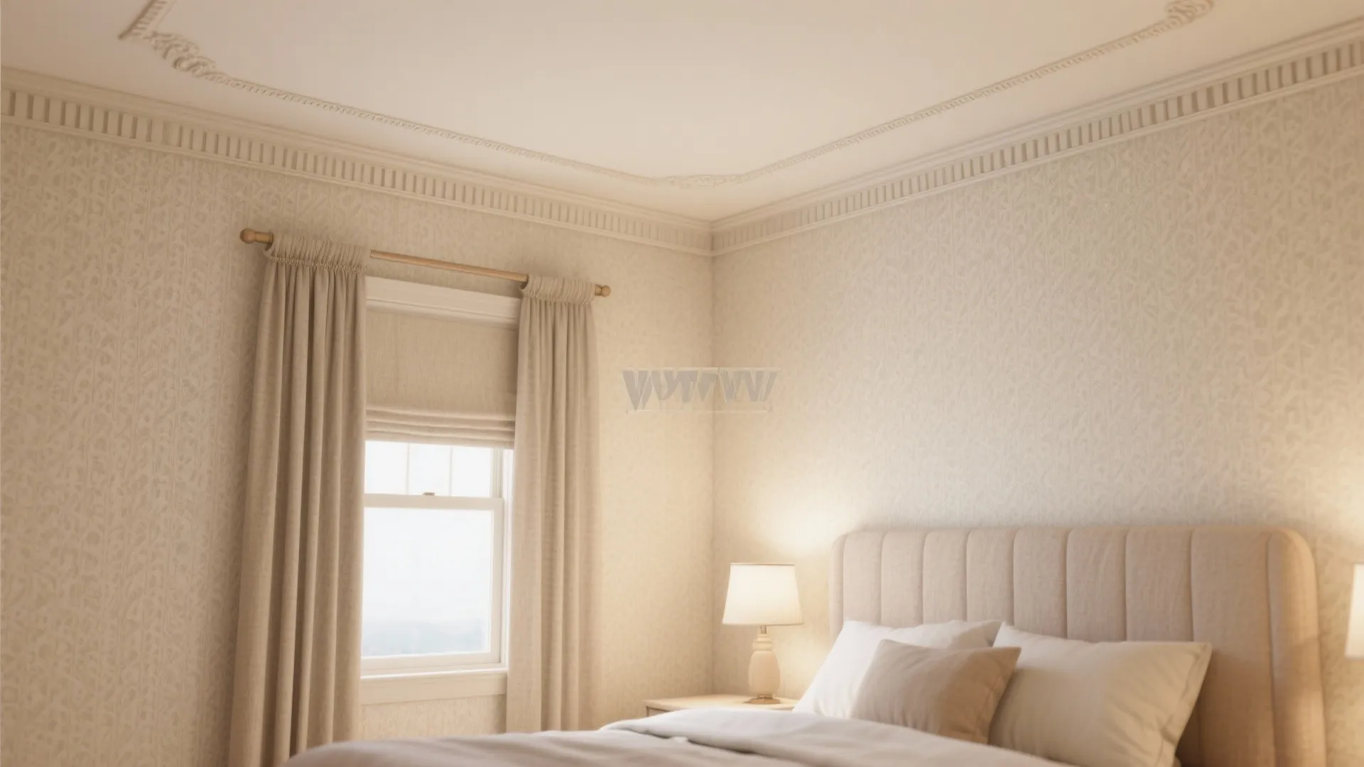 Ceiling Frame Border as a Room Halo