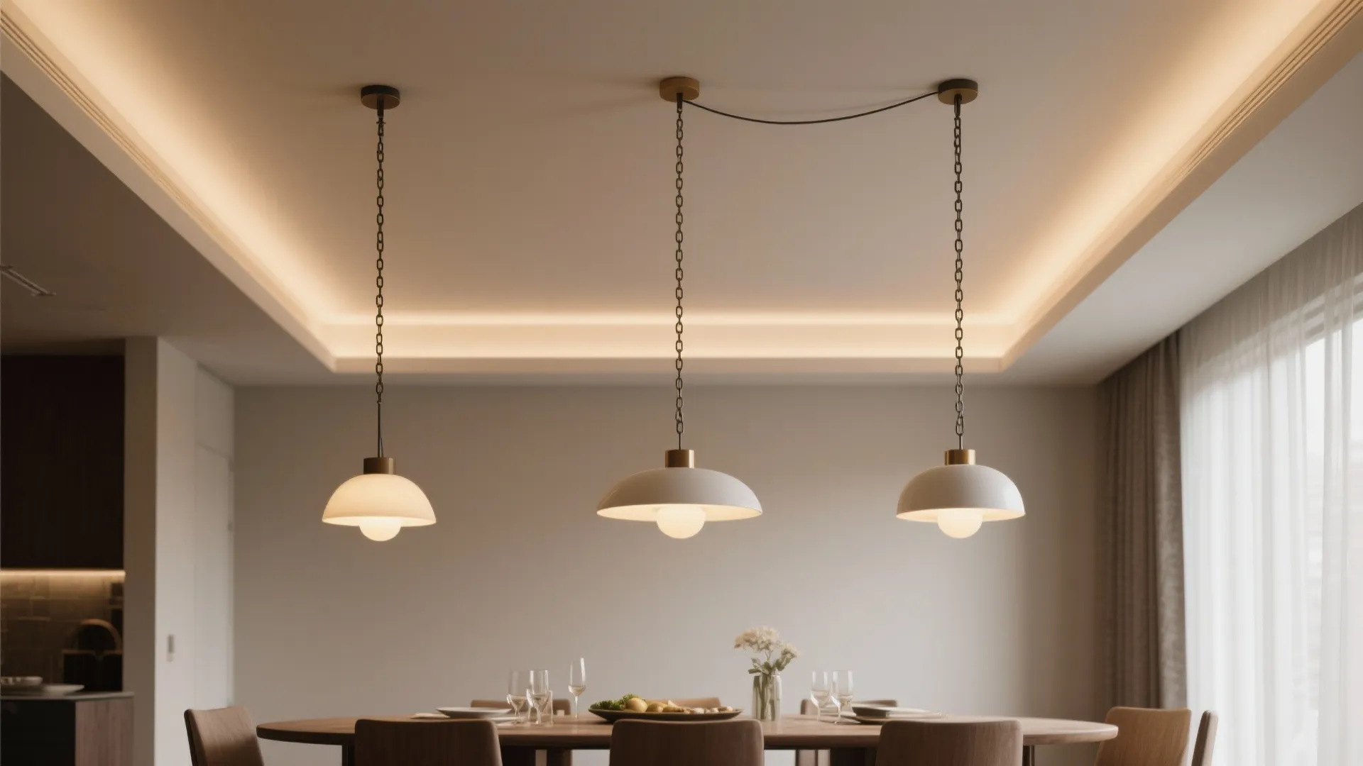 2. Consider ceiling height for hanging fixtures