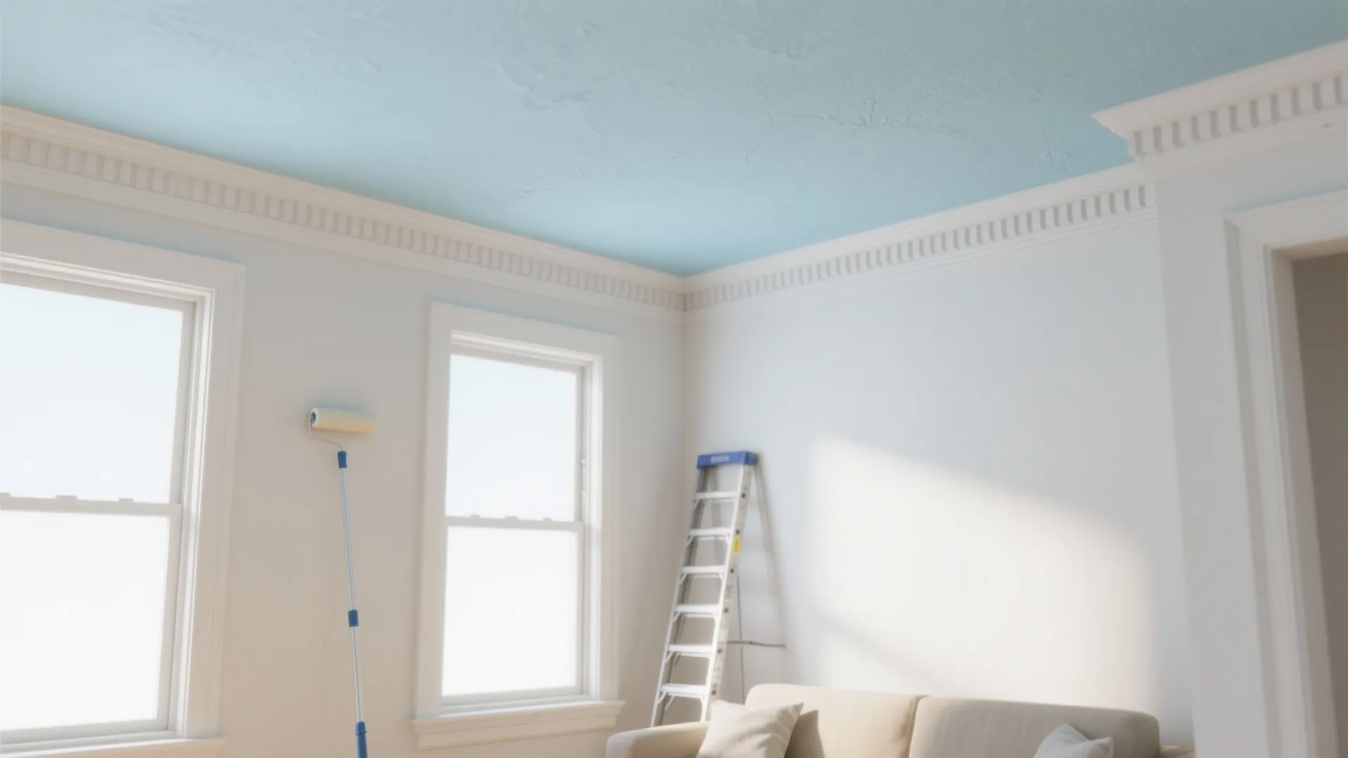 3. Ceiling color tricks for perceived height