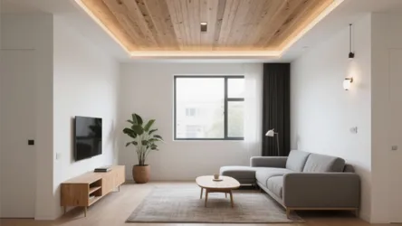 5 Modern Wooden Ceiling Design Ideas for Living Room