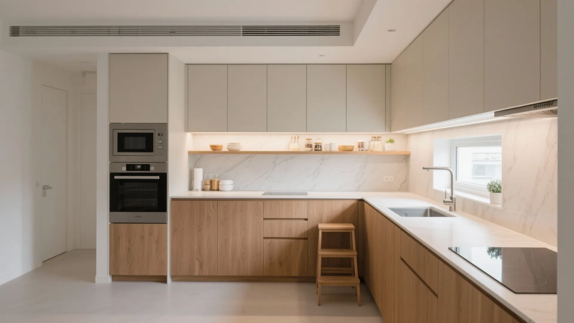 Vertical storage and ceiling-high cabinets