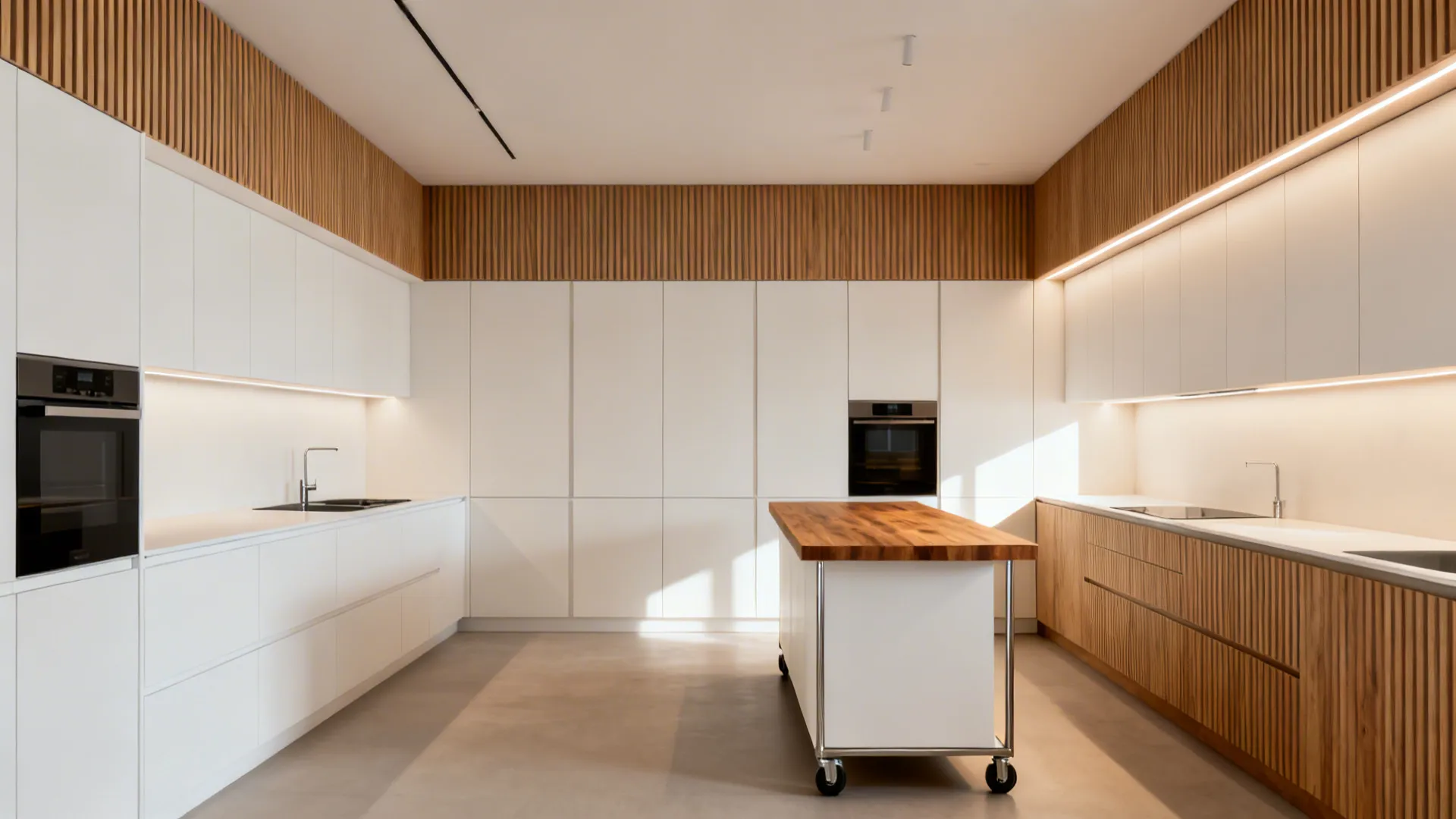 Ceiling-High Storage and a Portable Island