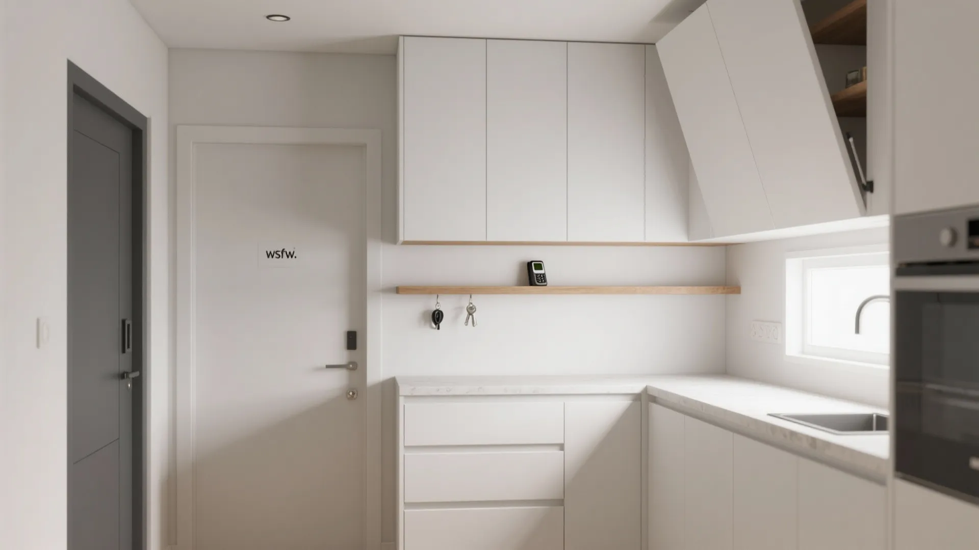 Ceiling-High Storage and a “Landing Zone”