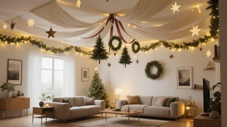 DIY Ceiling Christmas Decoration Ideas — 5 Ways