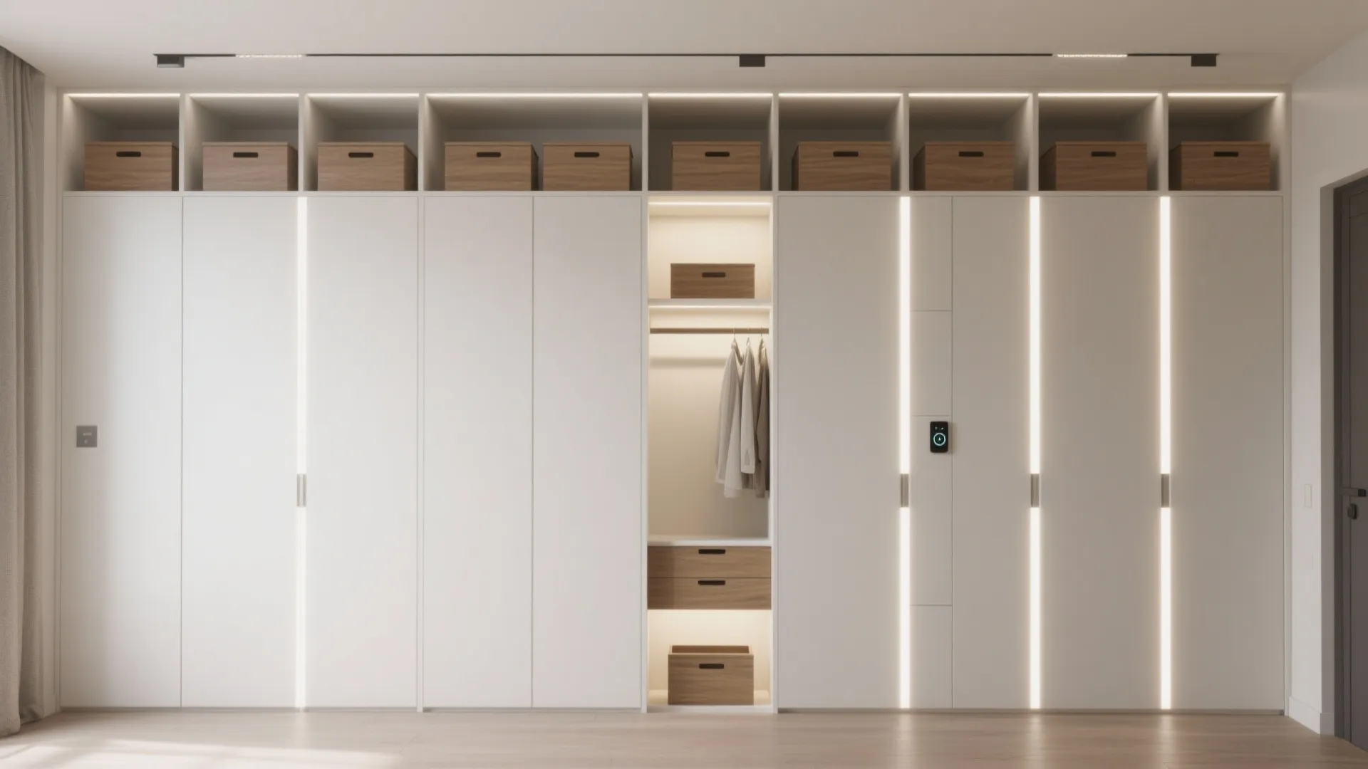 Ceiling-High Modules with Smart Lighting