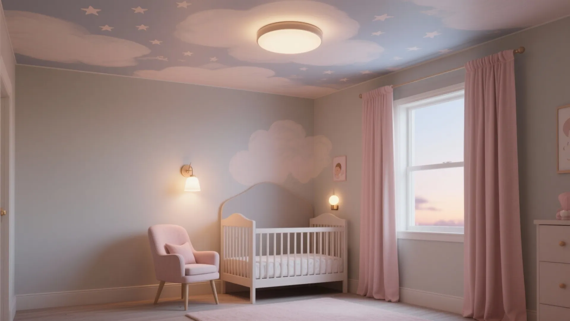 A Gentle Statement Ceiling + Layered Lighting