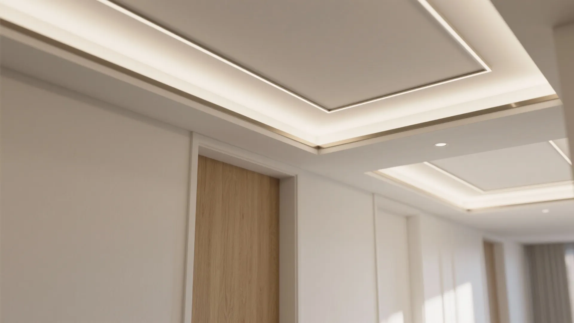 Layered Ceiling and Lighting to Sculpt Volume