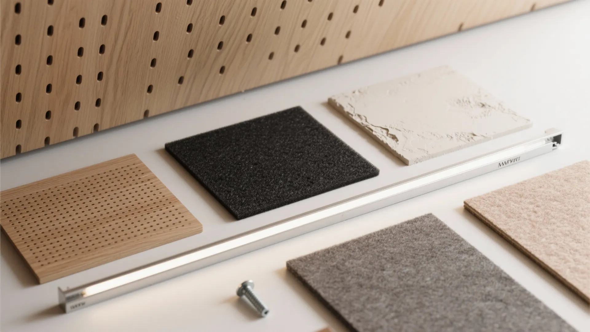 5) Timber fins and micro-perf wood for warmth and brandability