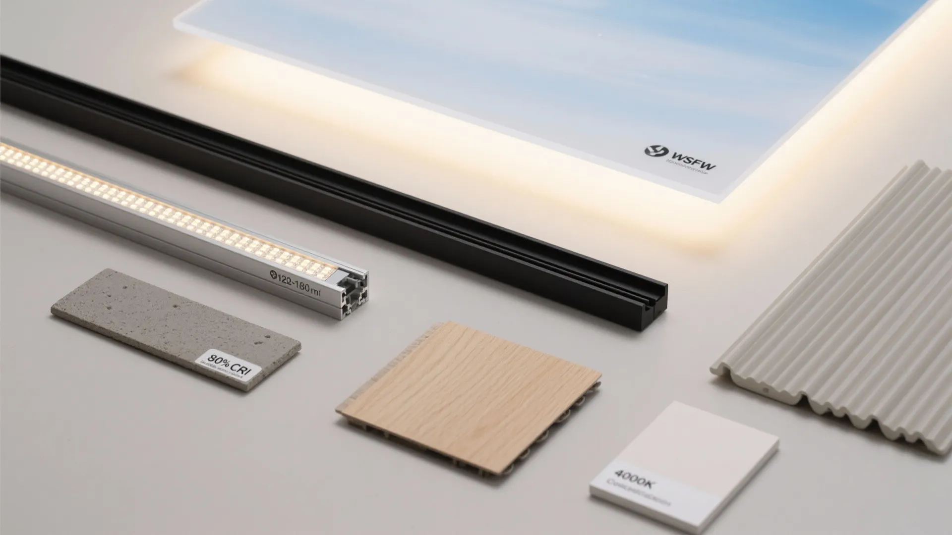 Layered Lighting with Skylight Illusion Panel