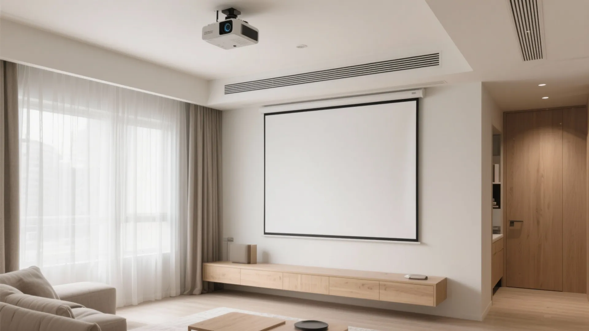 1. Ceiling-Mounted Minimalism