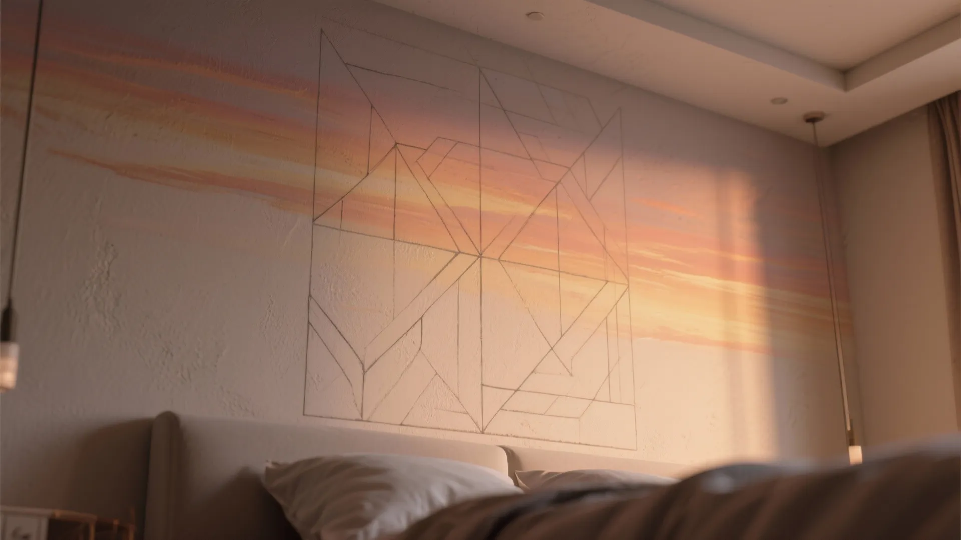 4. Go for a Subtle Mural or Stencil