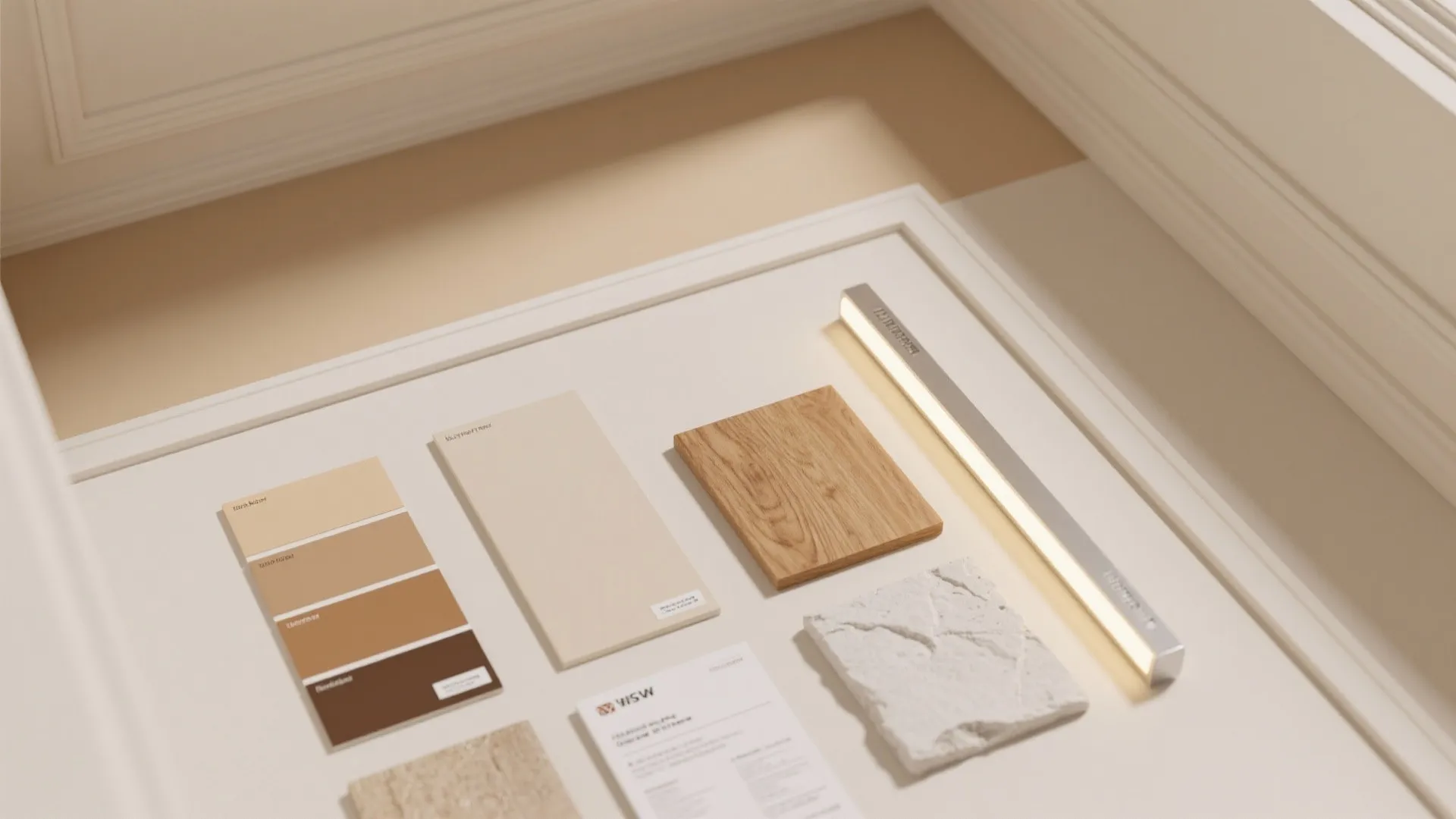 Painted ceiling zones to “stretch” proportions