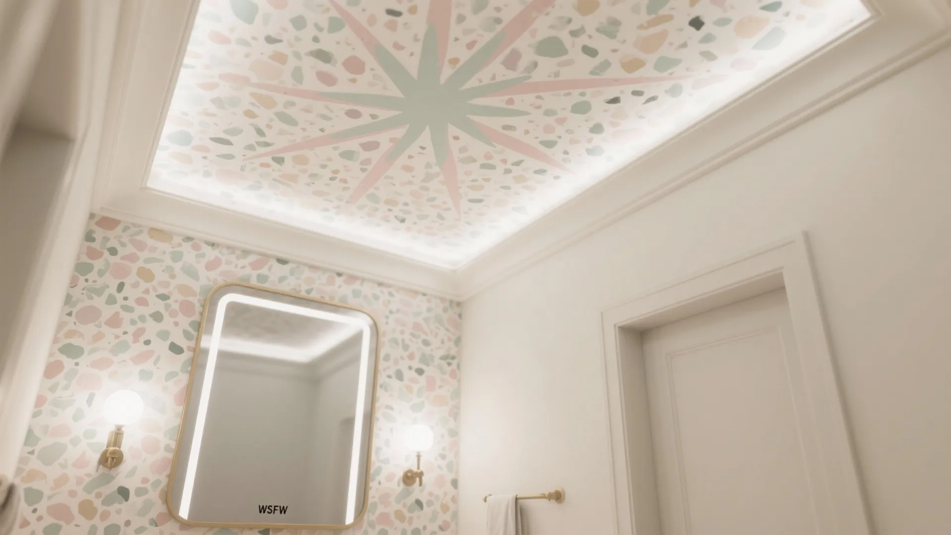 The “fifth wall”: wallpaper on the ceiling