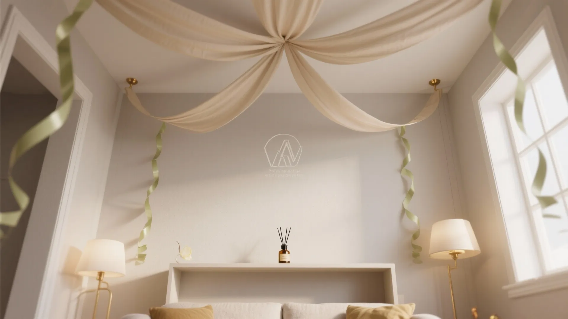 Look Up: Ceiling Streamers + Gentle Scents