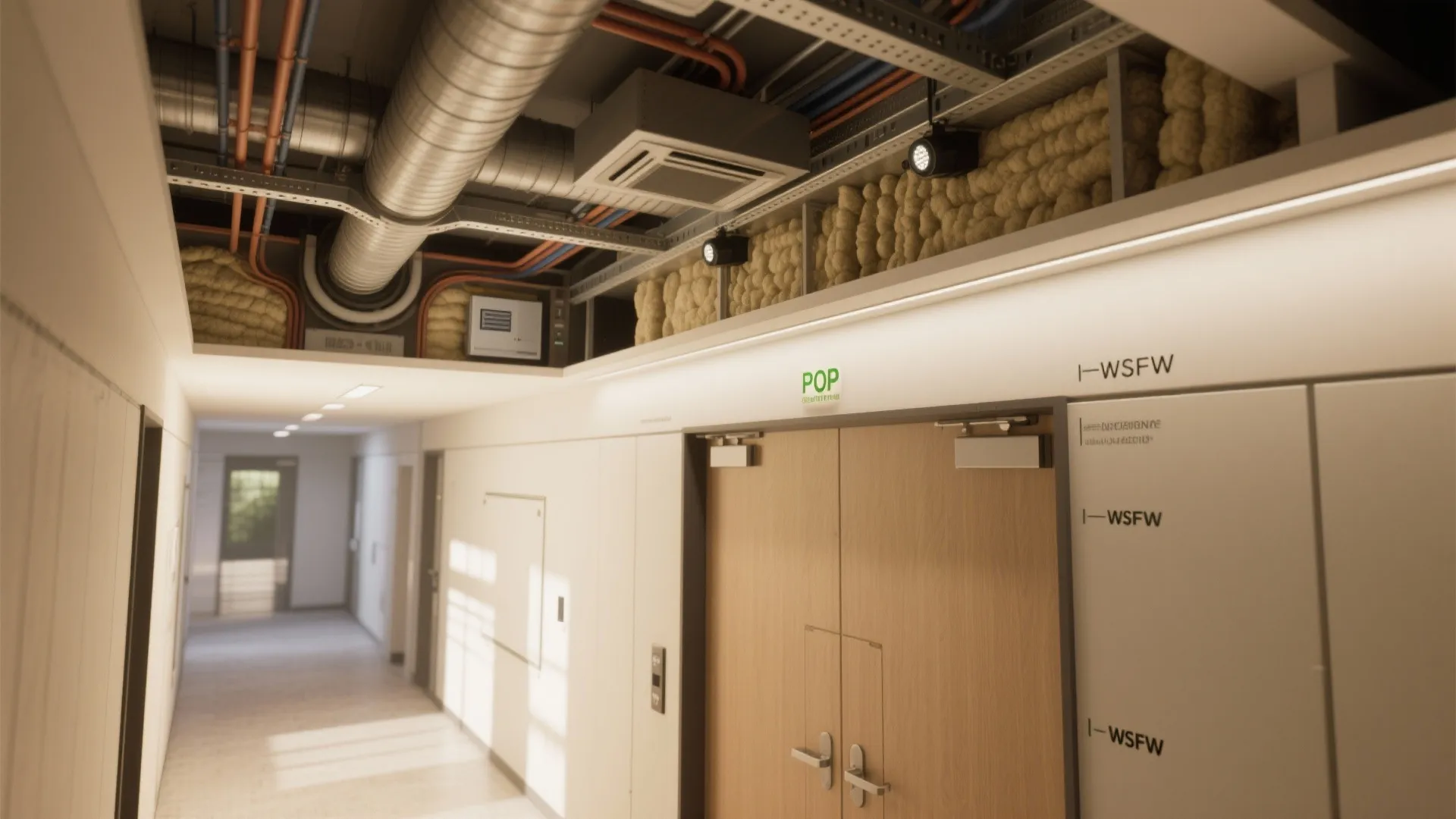 Smart False Ceiling with Hidden Storage and Vent Runs