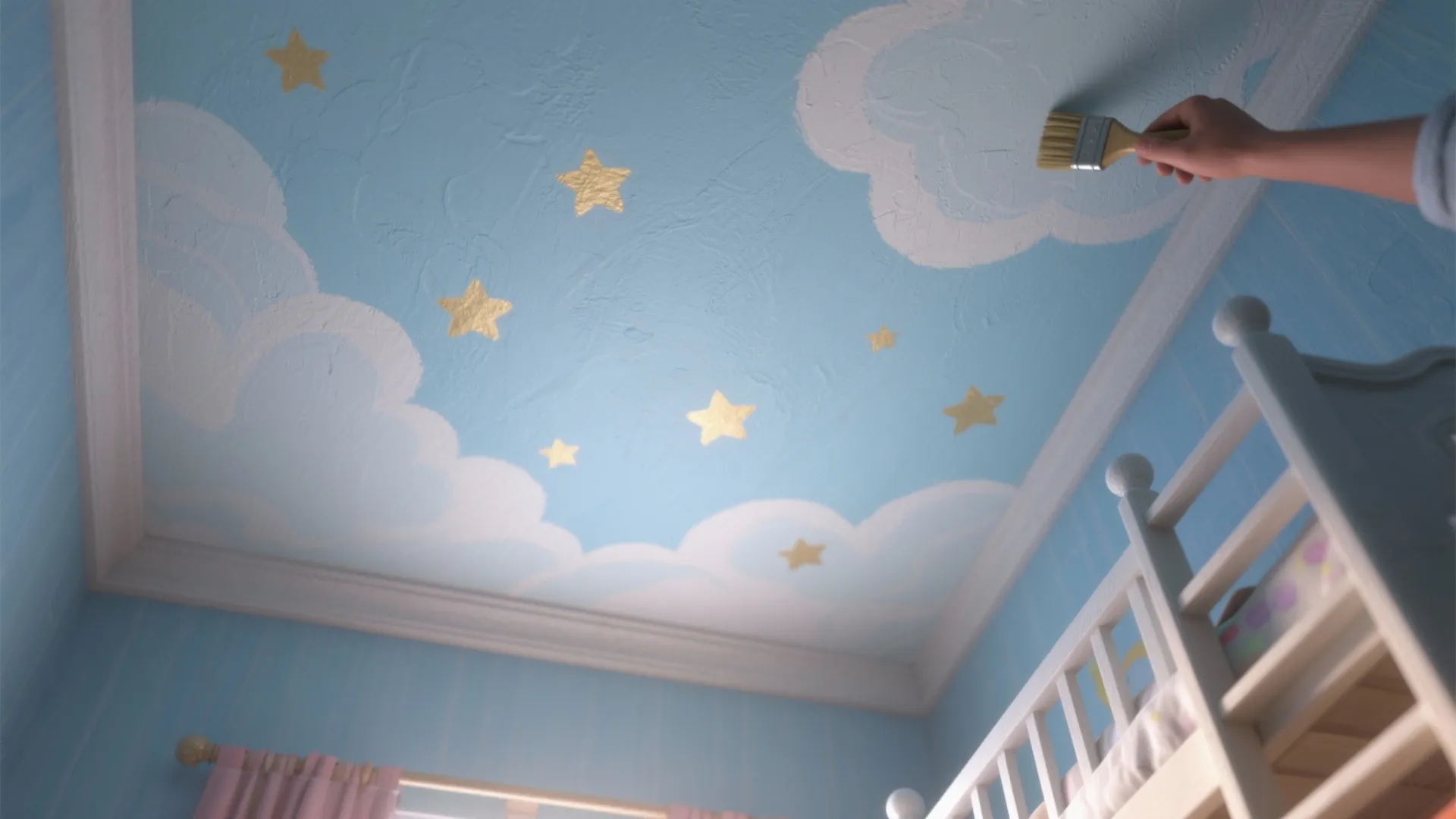 4. Ceiling Play: Sky or Pattern