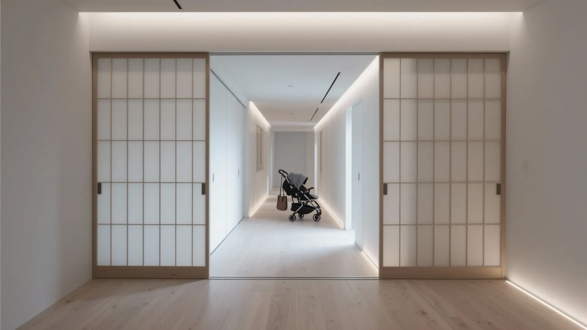 引き戸とスライド建具で通路の“ロス”を消す（動線規劃をミニマムに）