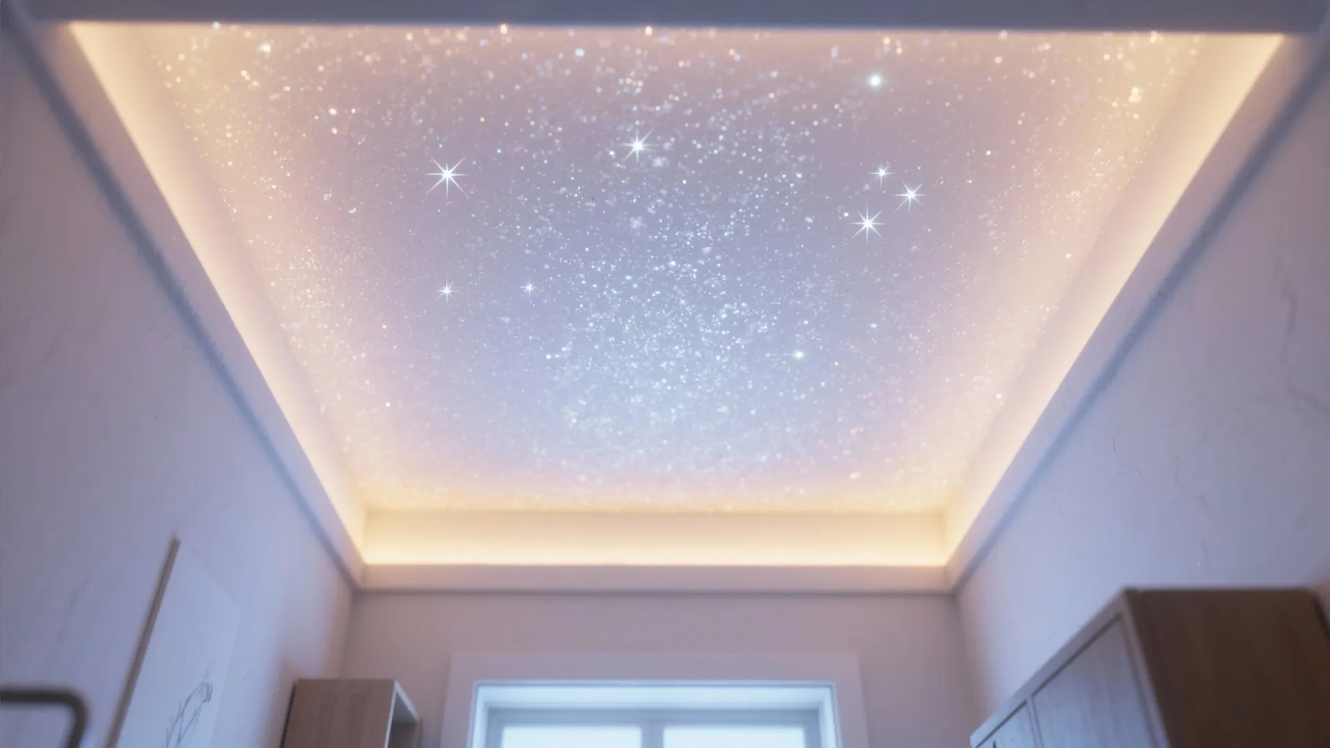 3. Ceiling Stars for Small Rooms