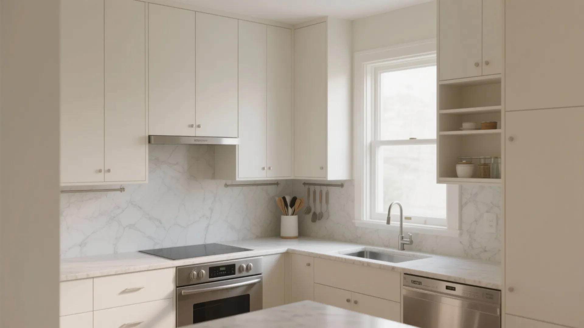 Idea 2: Build up—ceiling-height storage that still feels light