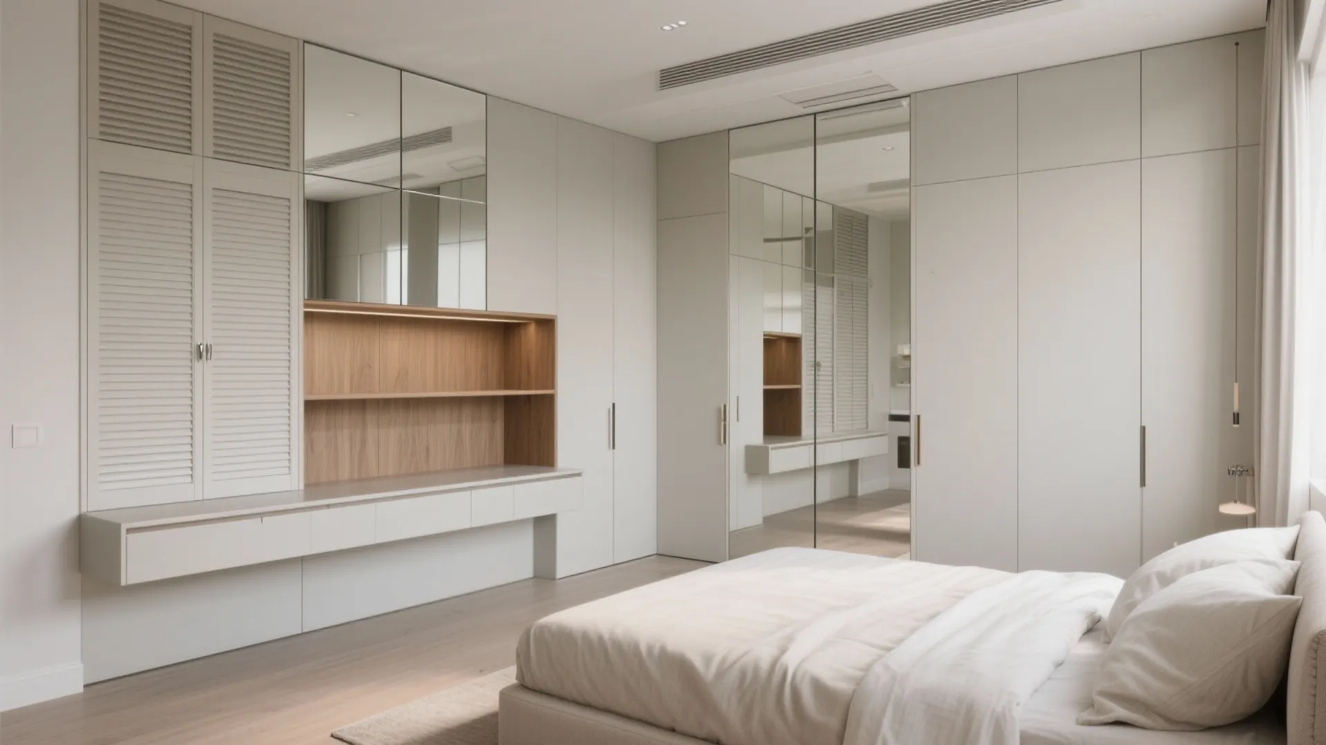 Wall-to-ceiling storage that hides clutter