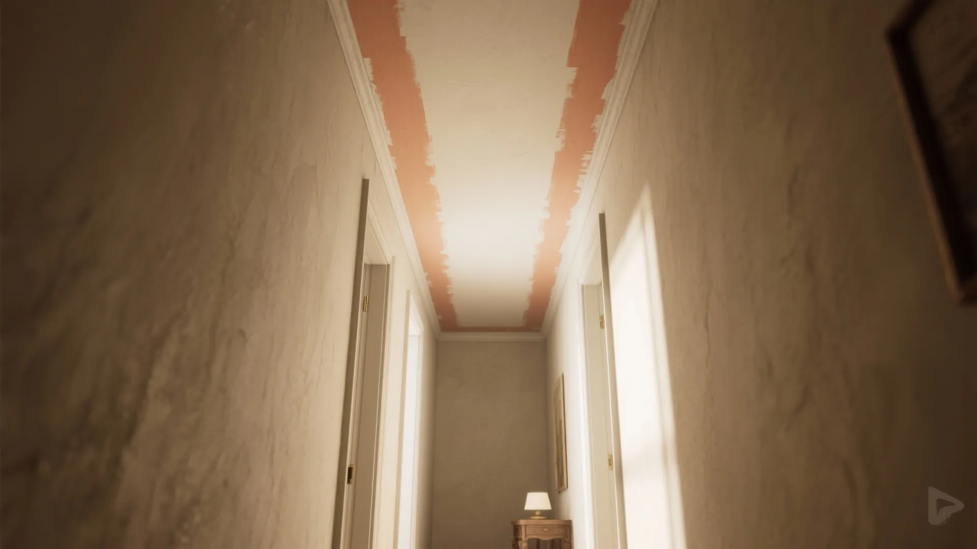 4. Accent Ceiling Strips: Flip the ceiling into a design asset