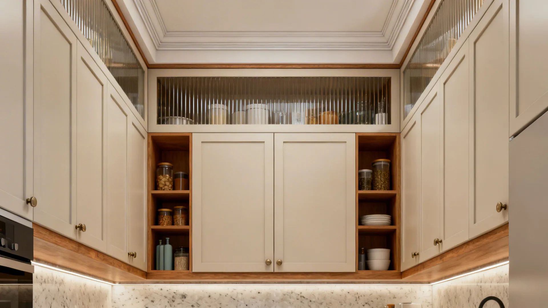 1) Tall-to-Ceiling Cabinets with a Two-Zone Strategy