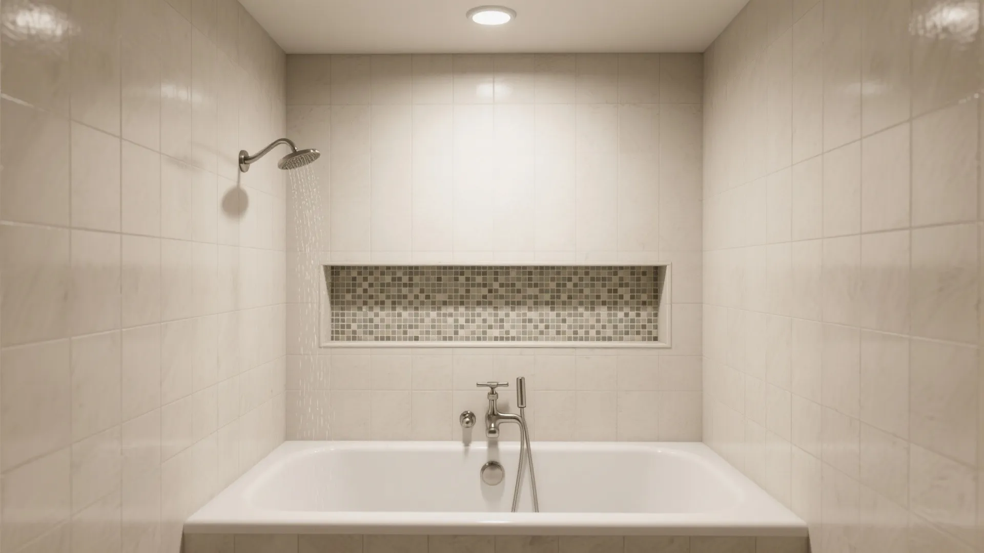 Tile to the Ceiling With a High Niche