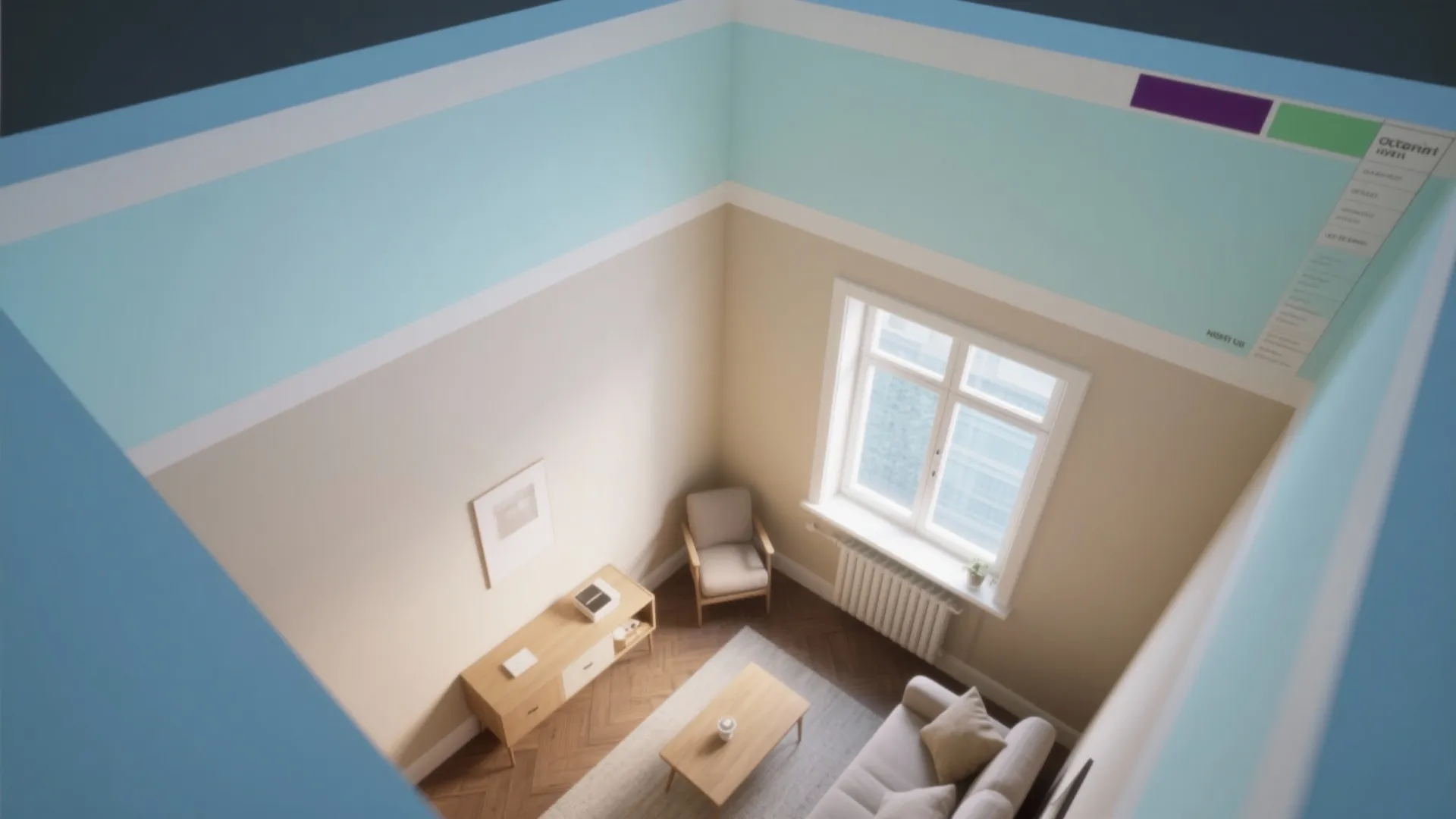 3. Paint the ceiling a soft tint