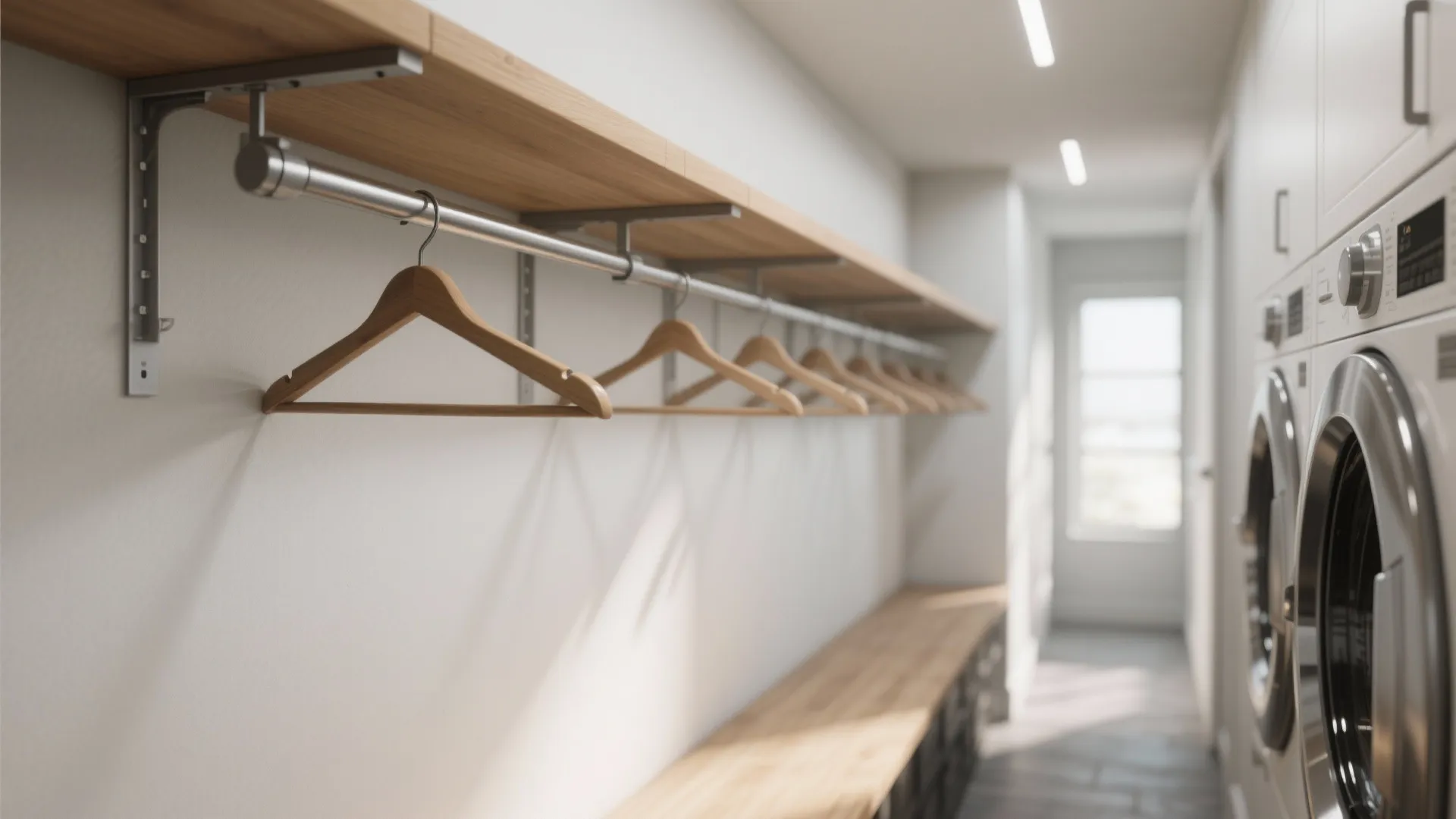 Idea 5: Ceiling Track with Gliding Hooks