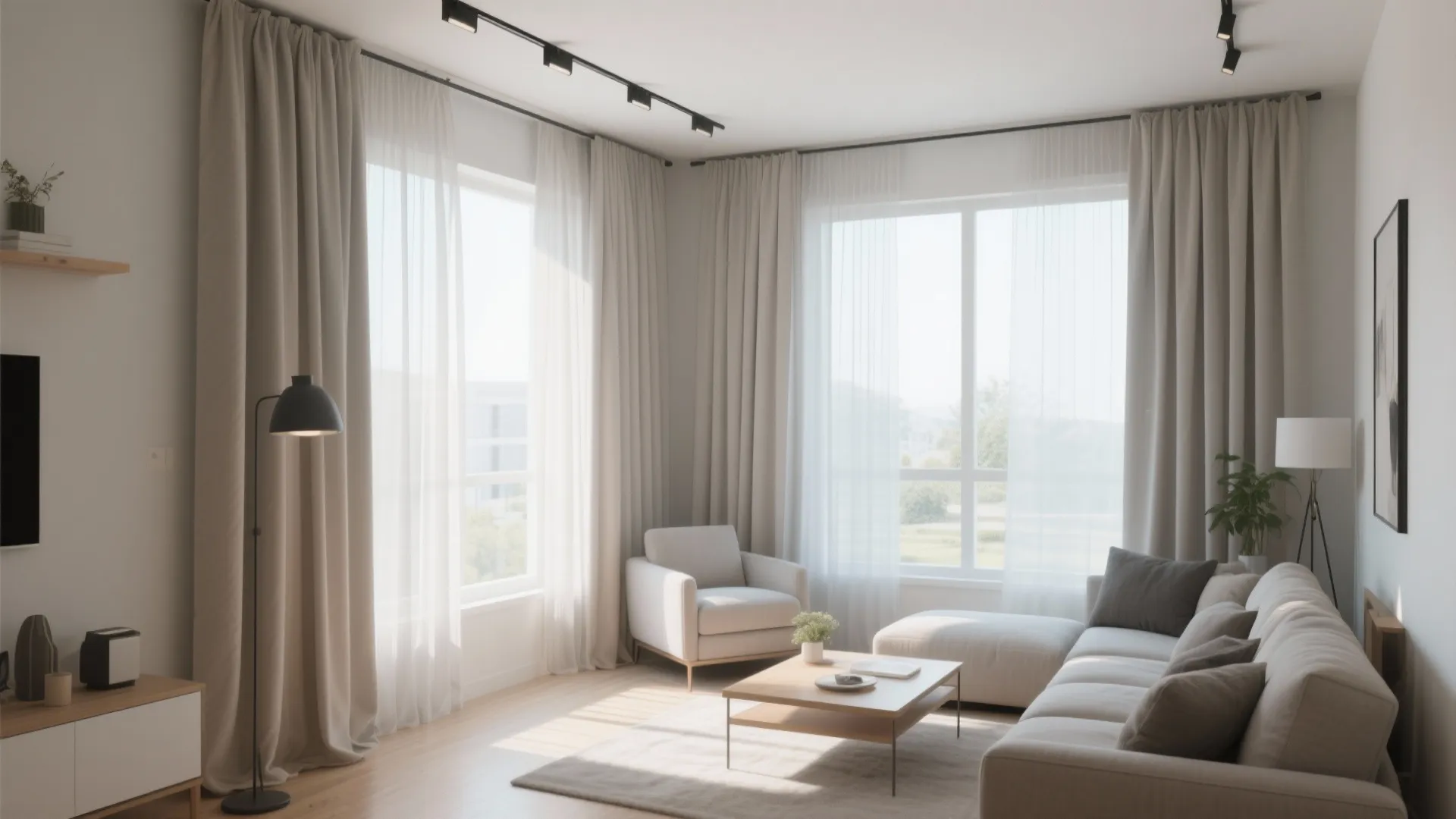 7. Ceiling-Mounted Tracks