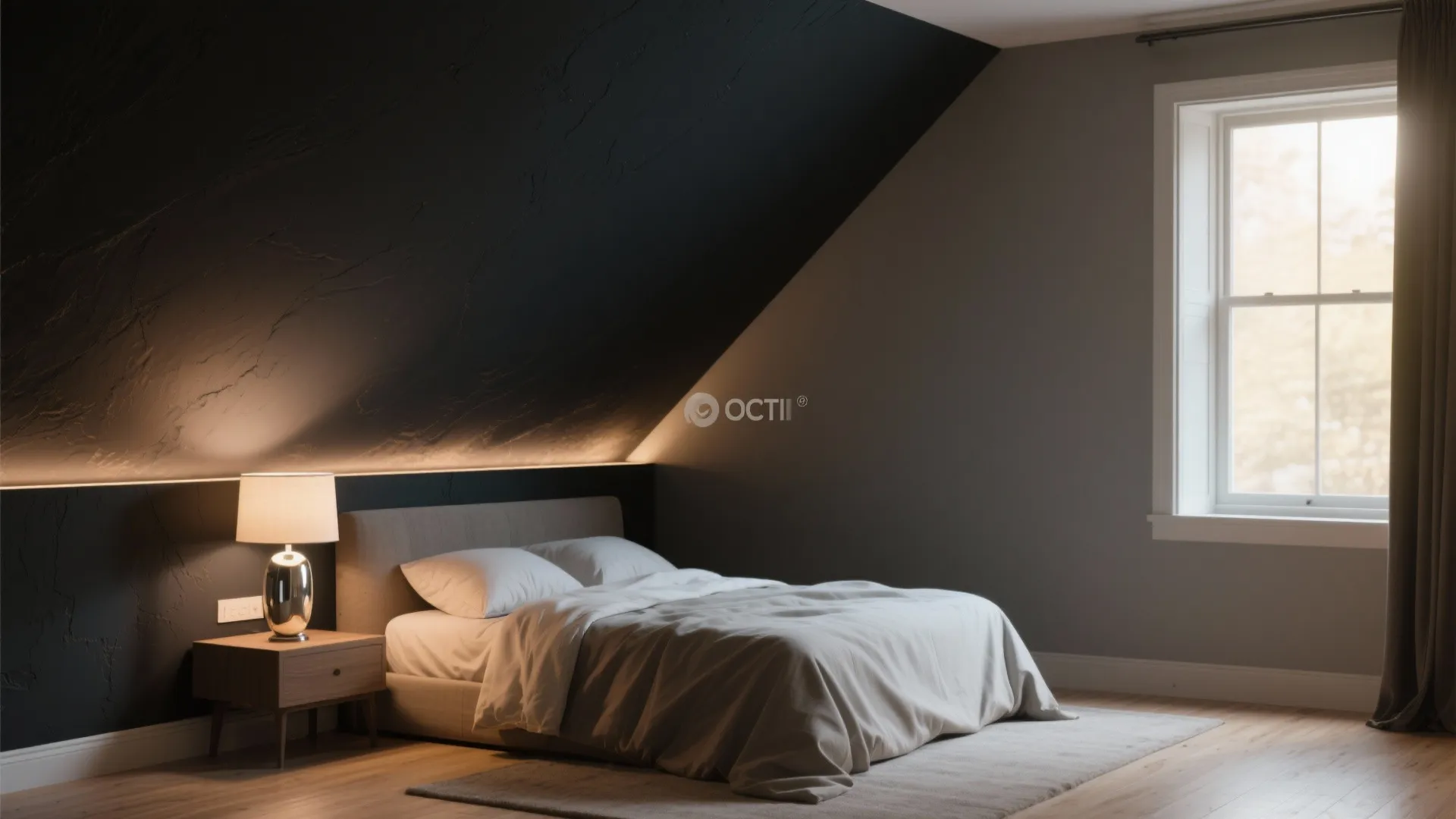 4. Dark Ceiling-to-Wall Sweep