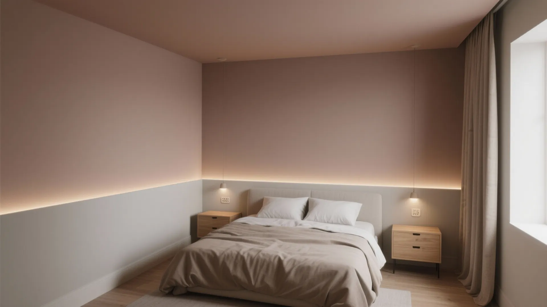 Ceiling-to-Wall Wrap for Height and Cohesion