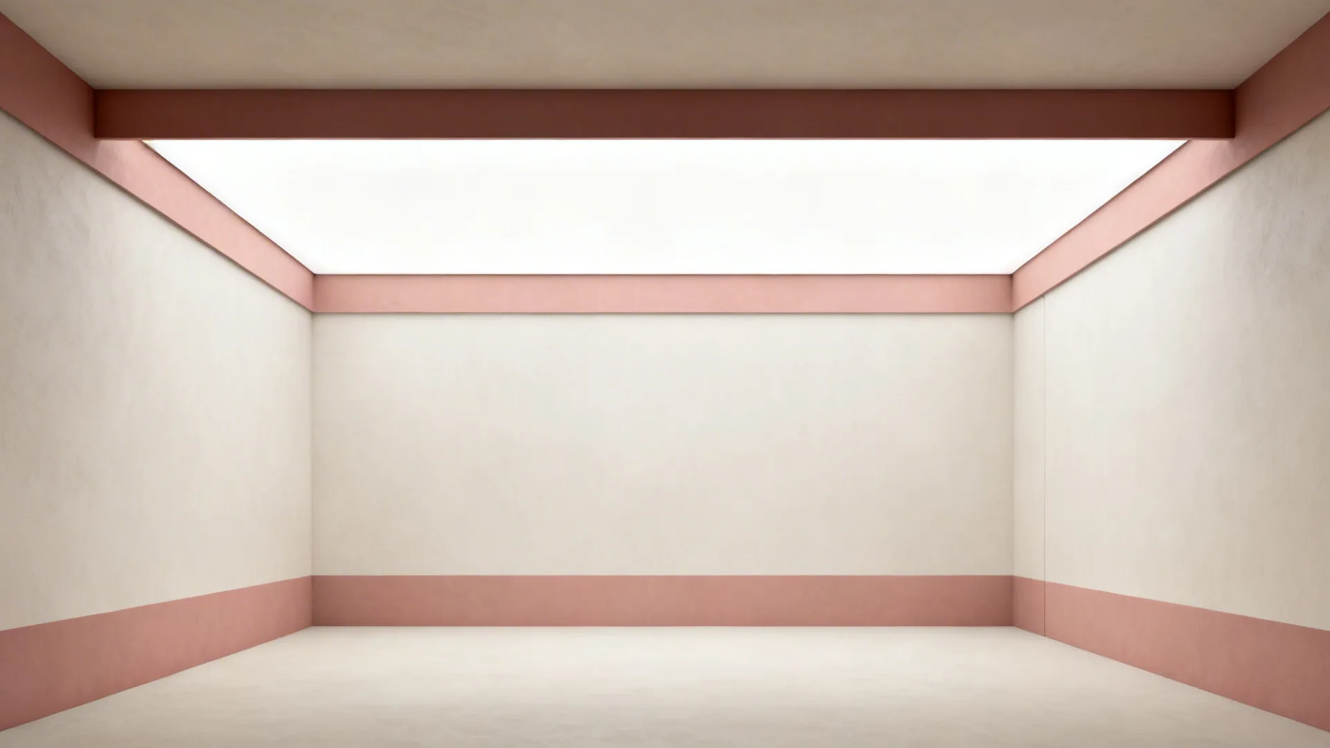 Diagram showing a perimeter color band wrapping onto the ceiling